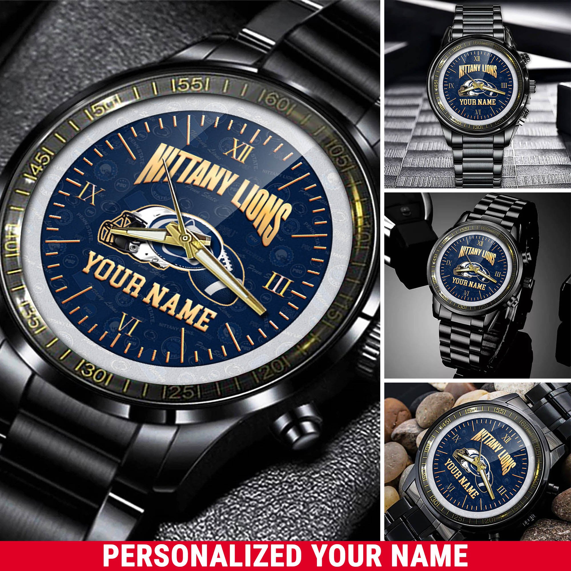 Penn State Nittany Lions Watch 2024 Version Personalized Your Name, Sport Watch For Fans, Sport Gifts ETHY-54417