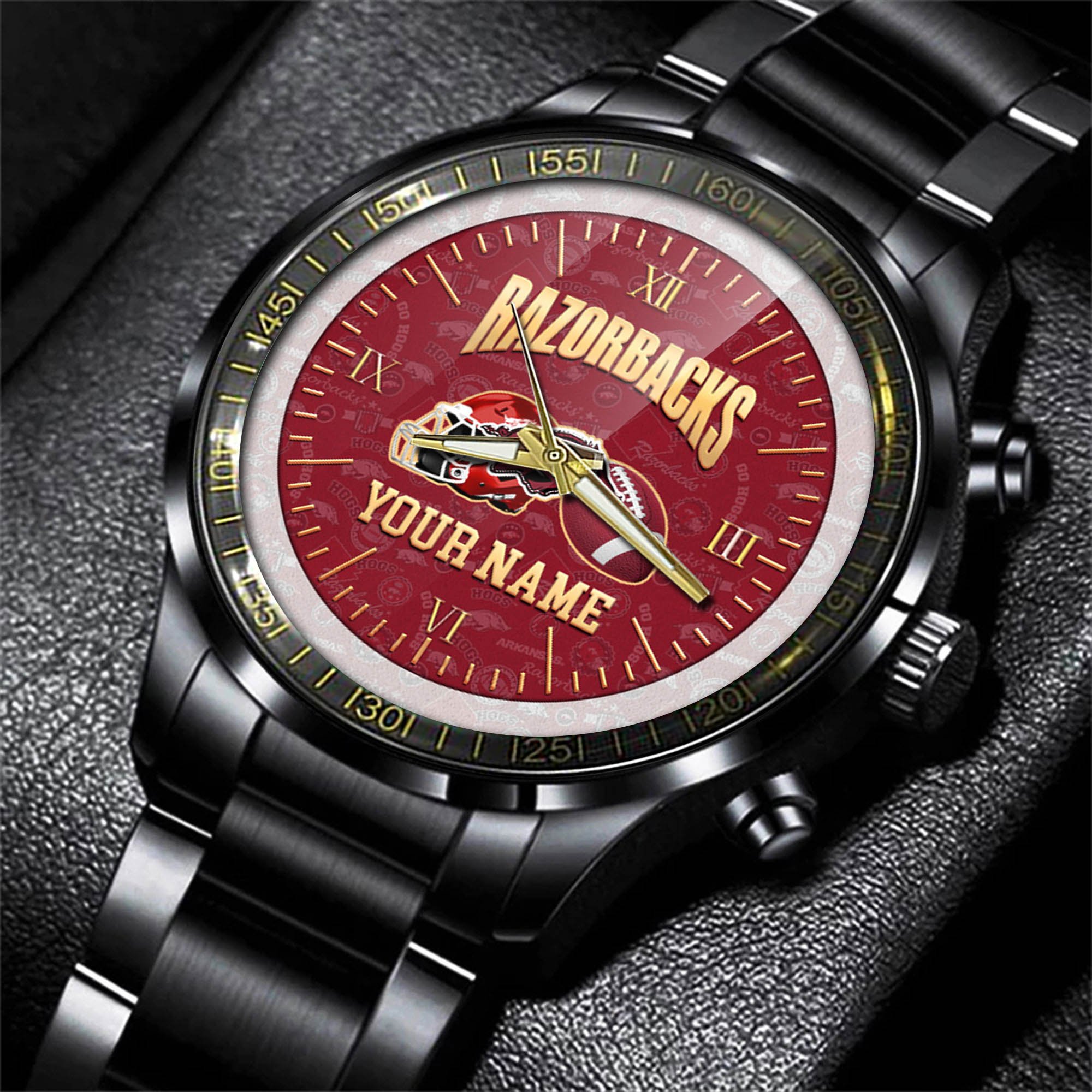 Alternative view of Arkansas Razorbacks Watch 2024 Version Personalized Your Name, Sport Watch For Fans, Sport Gifts ETHY-54417