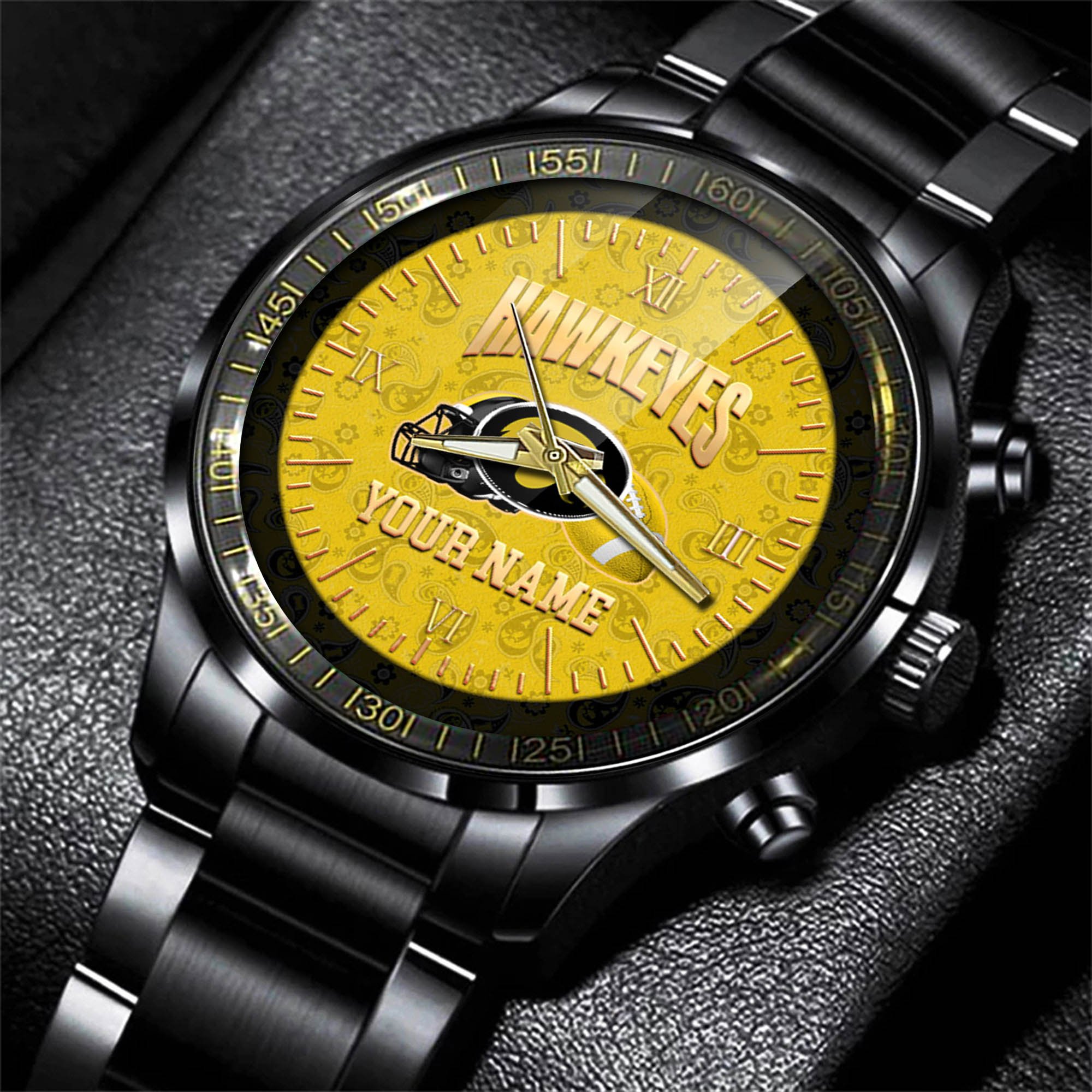 Alternative view of Iowa Hawkeyes Watch 2024 Version Personalized Your Name, Sport Watch For Fans, Sport Gifts ETHY-54417