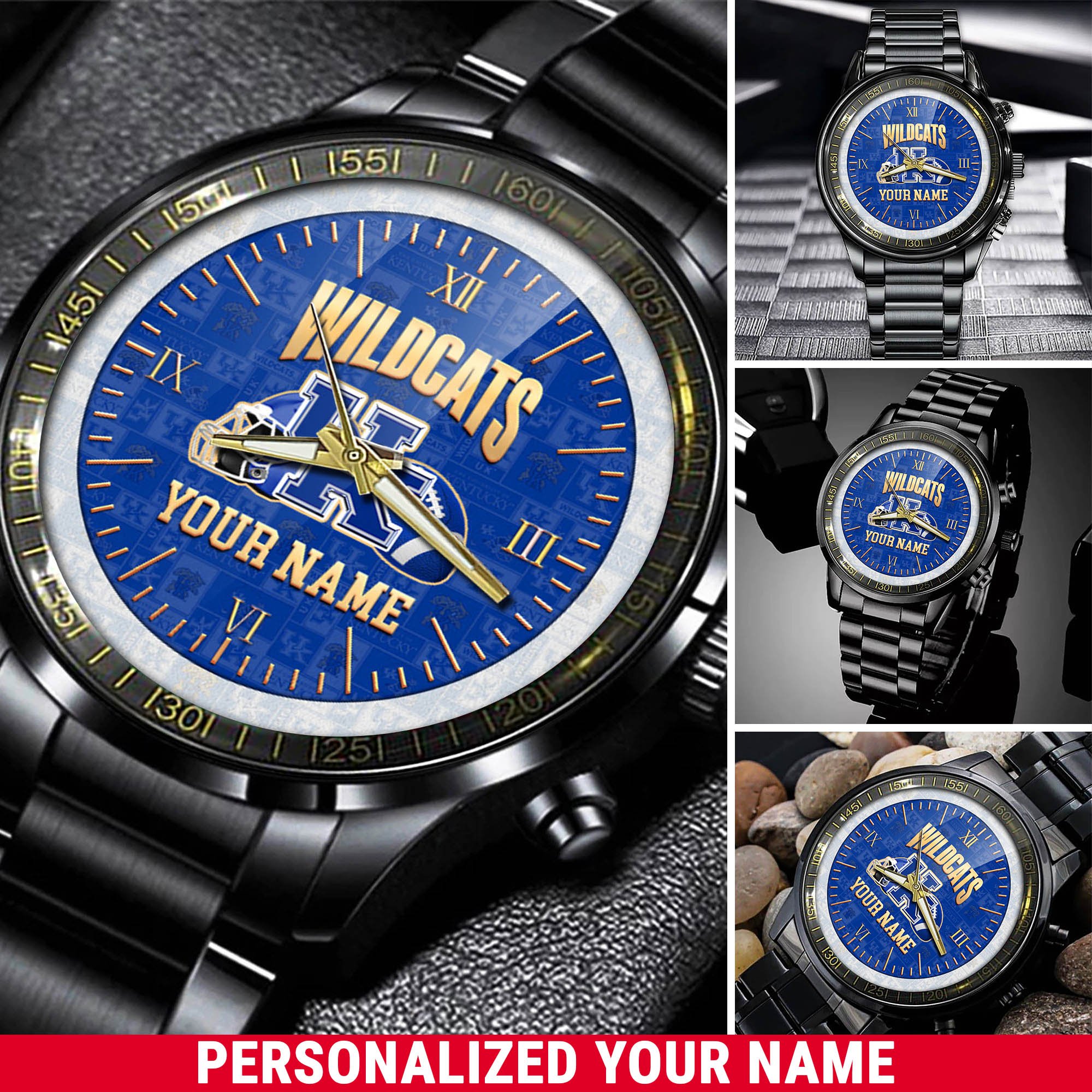 Kentucky Wildcats Watch 2024 Version Personalized Your Name, Sport Watch For Fans, Sport Gifts ETHY-54417