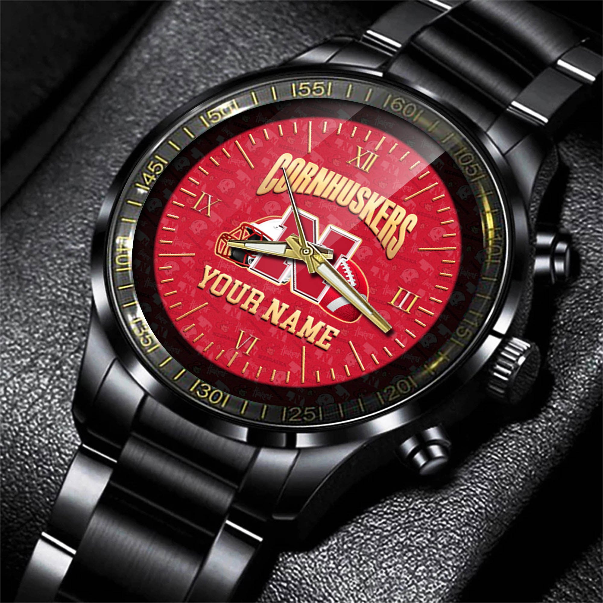Alternative view of Nebraska Cornhuskers Watch 2024 Version Personalized Your Name, Sport Watch For Fans, Sport Gifts ETHY-54417