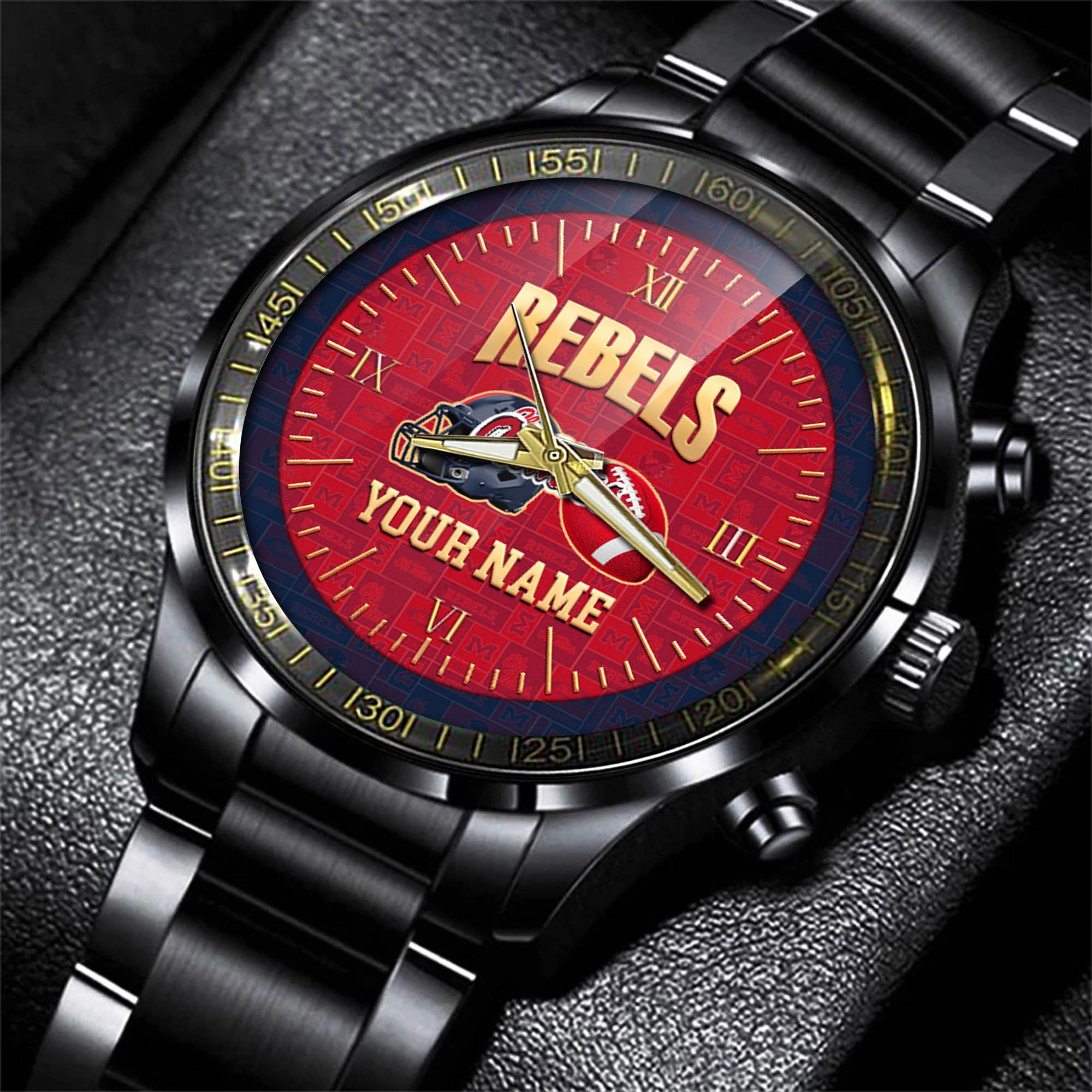 Alternative view of Ole Miss Rebels Watch 2024 Version Personalized Your Name, Sport Watch For Fans, Sport Gifts ETHY-54417