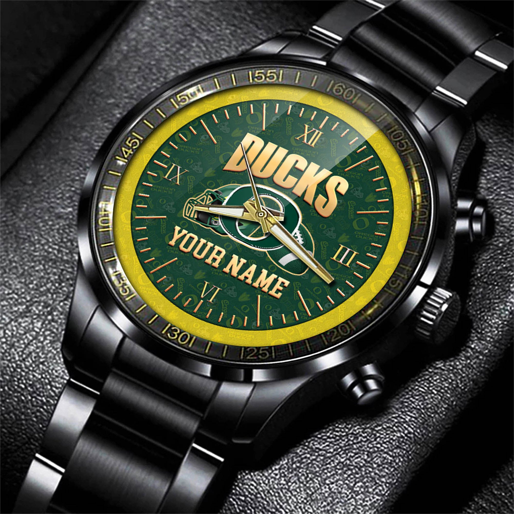 Alternative view of Oregon Ducks Watch 2024 Version Personalized Your Name, Sport Watch For Fans, Sport Gifts ETHY-54417