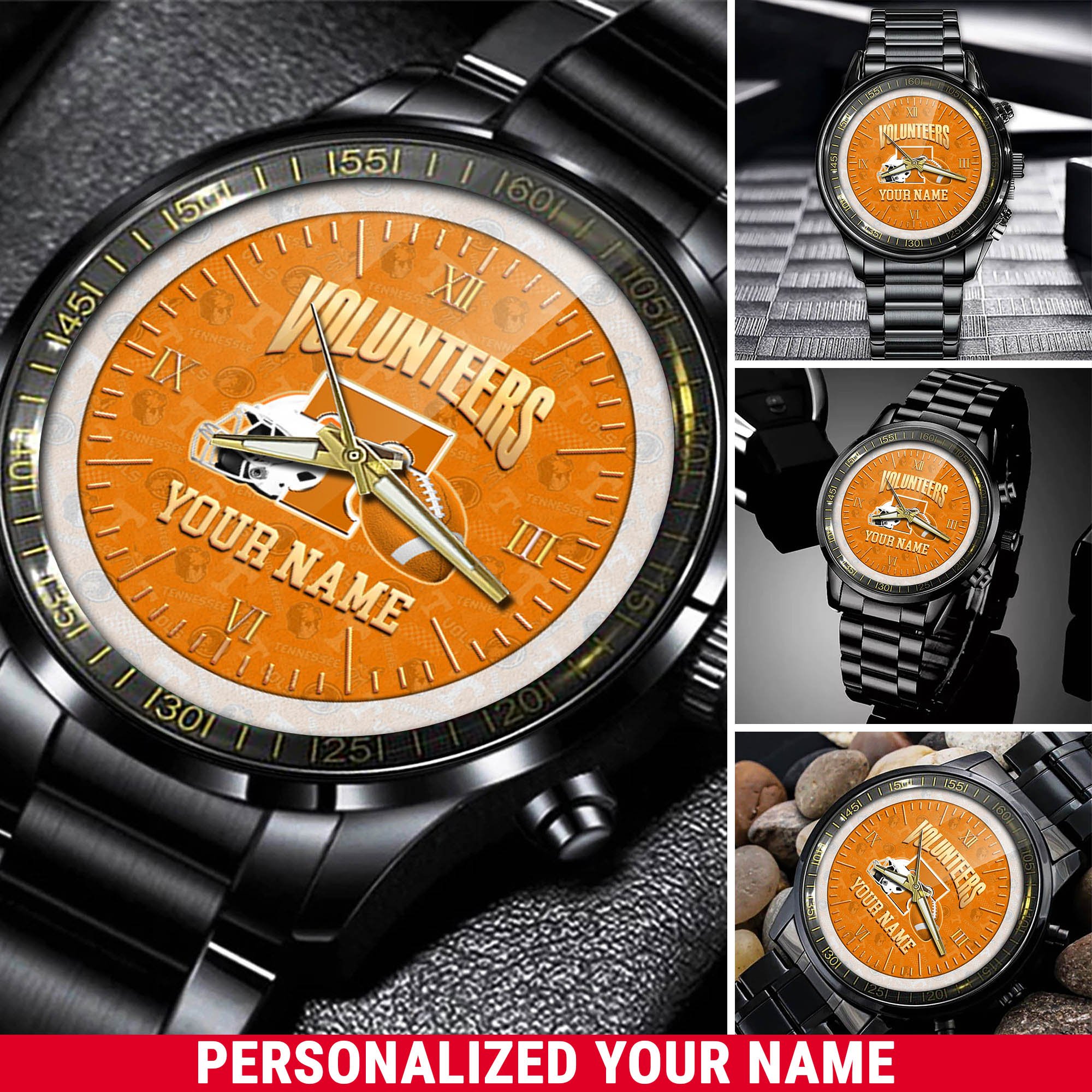 Tennessee Volunteers Watch 2024 Version Personalized Your Name, Sport Watch For Fans, Sport Gifts ETHY-54417