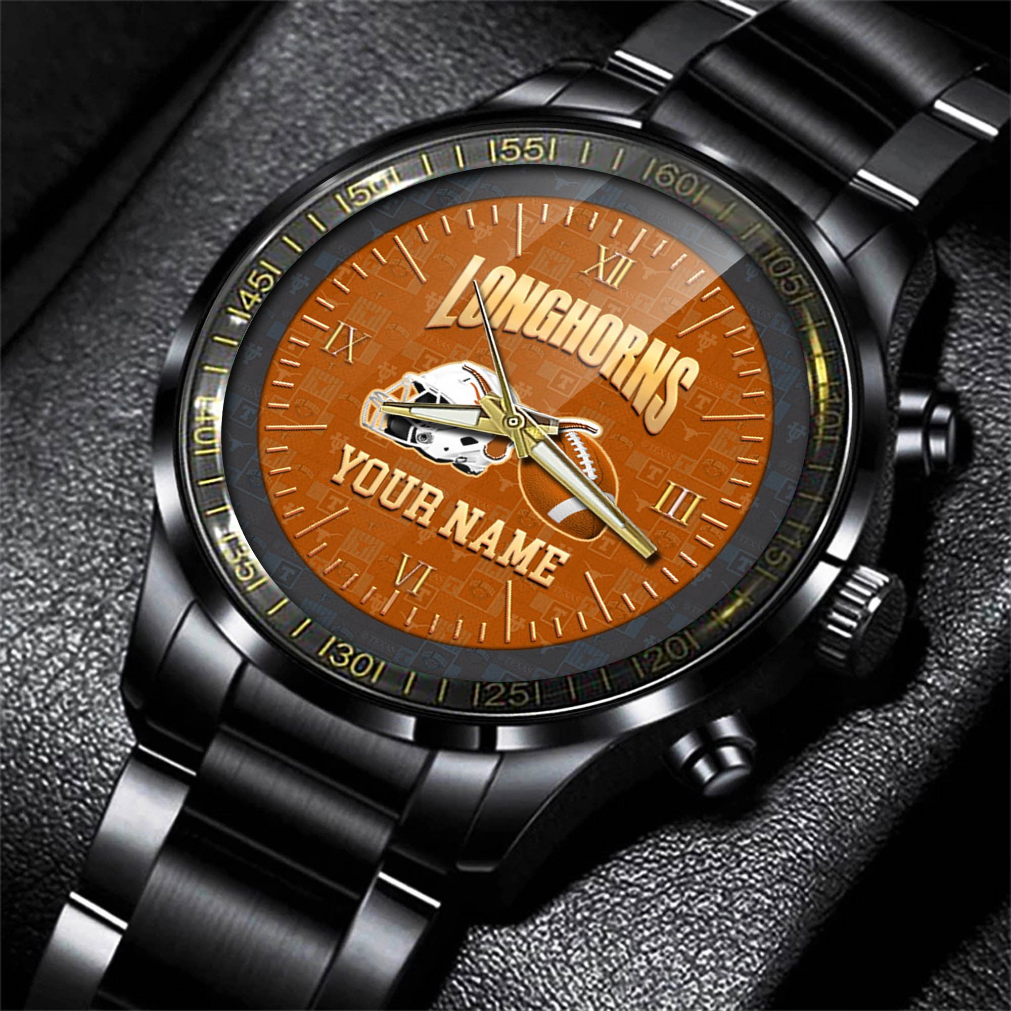 Alternative view of Texas Longhorns Watch 2024 Version Personalized Your Name, Sport Watch For Fans, Sport Gifts ETHY-54417