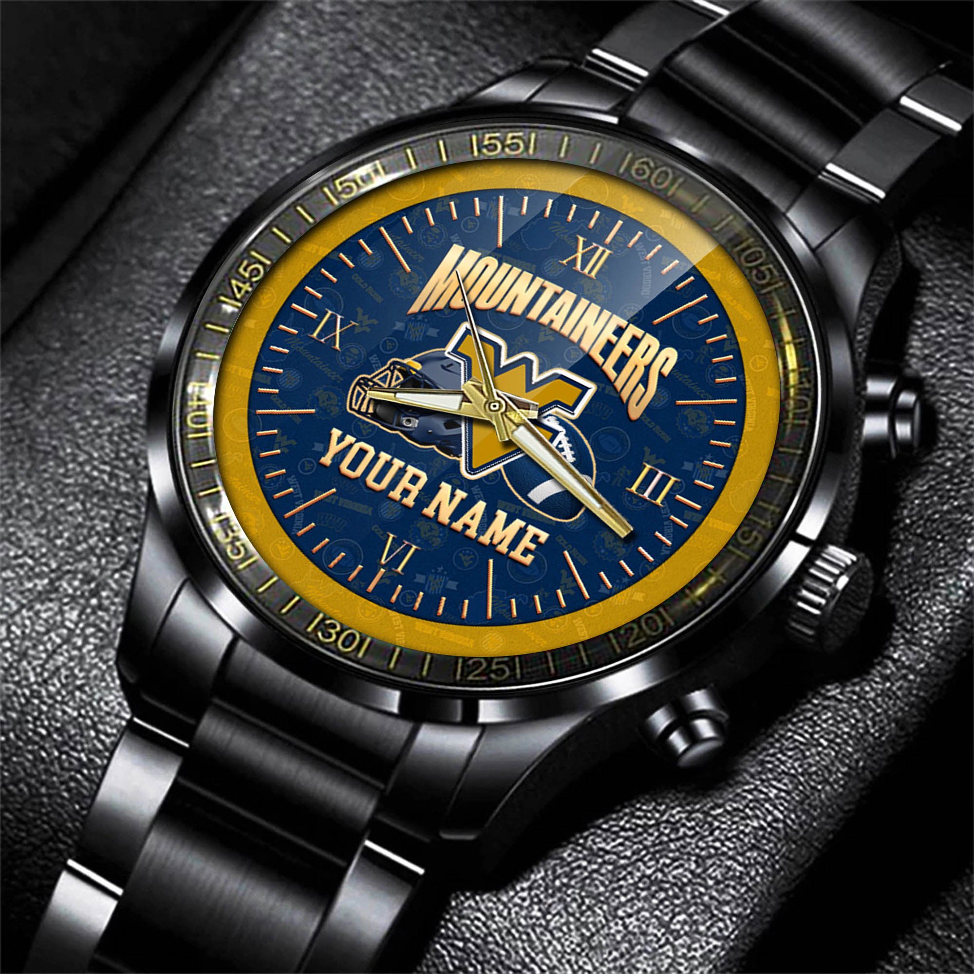 Alternative view of West Virginia Mountaineers Watch 2024 Version Personalized Your Name, Sport Watch For Fans, Sport Gifts ETHY-54417