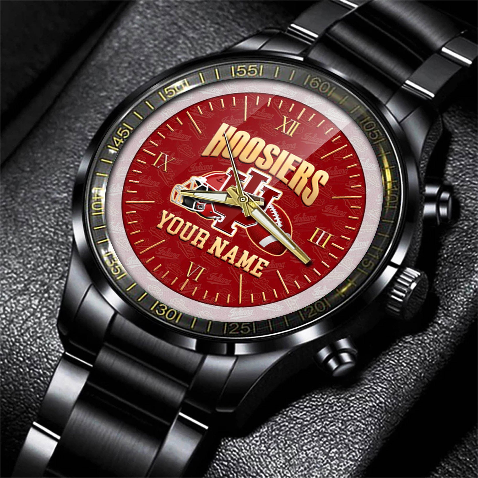 Alternative view of Indiana Hoosiers Watch 2024 Version Personalized Your Name, Sport Watch For Fans, Sport Gifts ETHY-54417