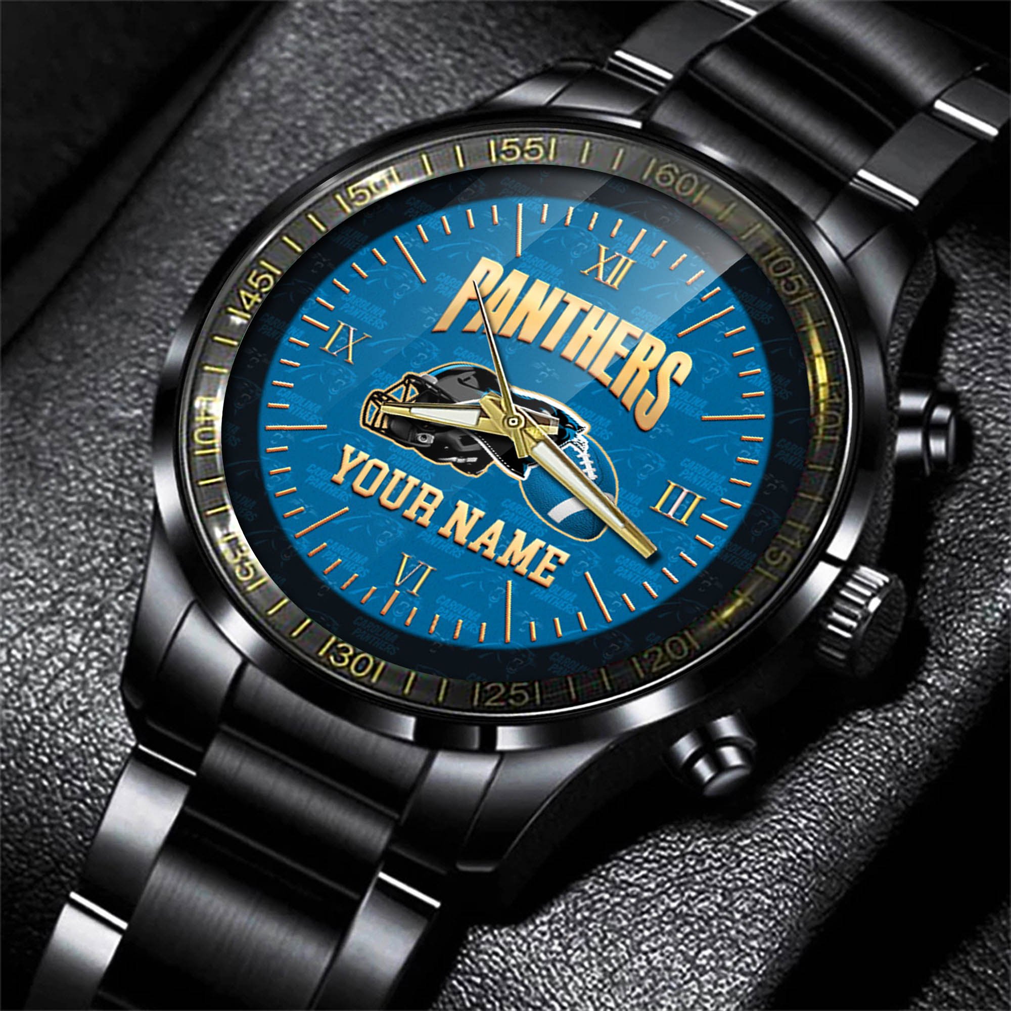 Alternative view of Carolina Panthers Watch 2024 Version Personalized Your Name, Sport Watch For Fans, Sport Gifts ETHY-54417