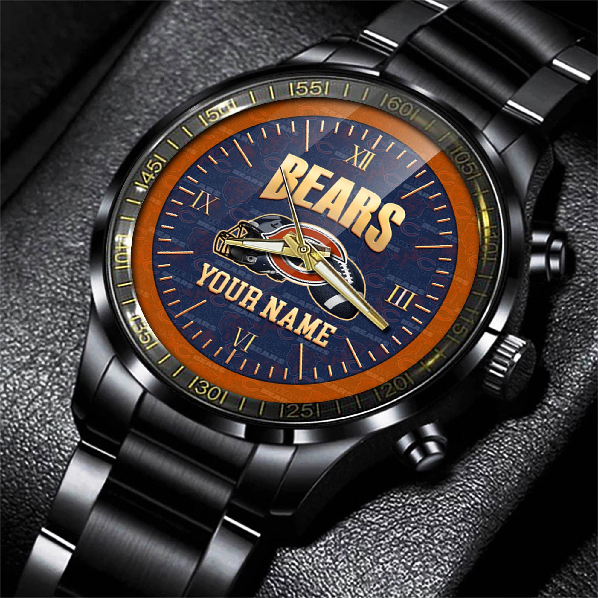 Alternative view of Chicago Bears Watch 2024 Version Personalized Your Name, Sport Watch For Fans, Sport Gifts ETHY-54417