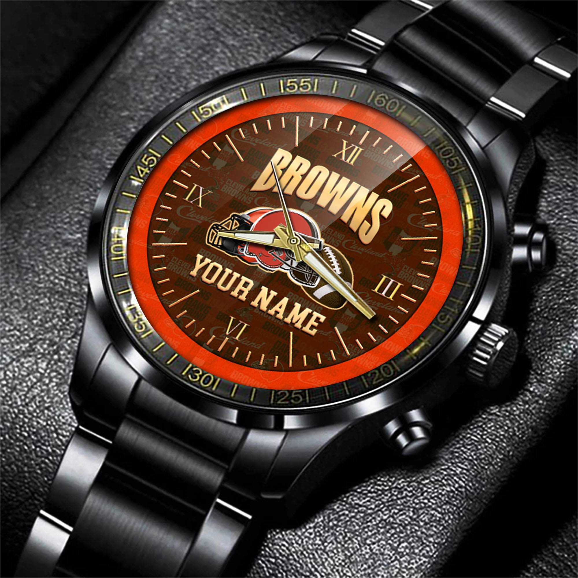Alternative view of Cleveland Browns Watch 2024 Version Personalized Your Name, Sport Watch For Fans, Sport Gifts ETHY-54417