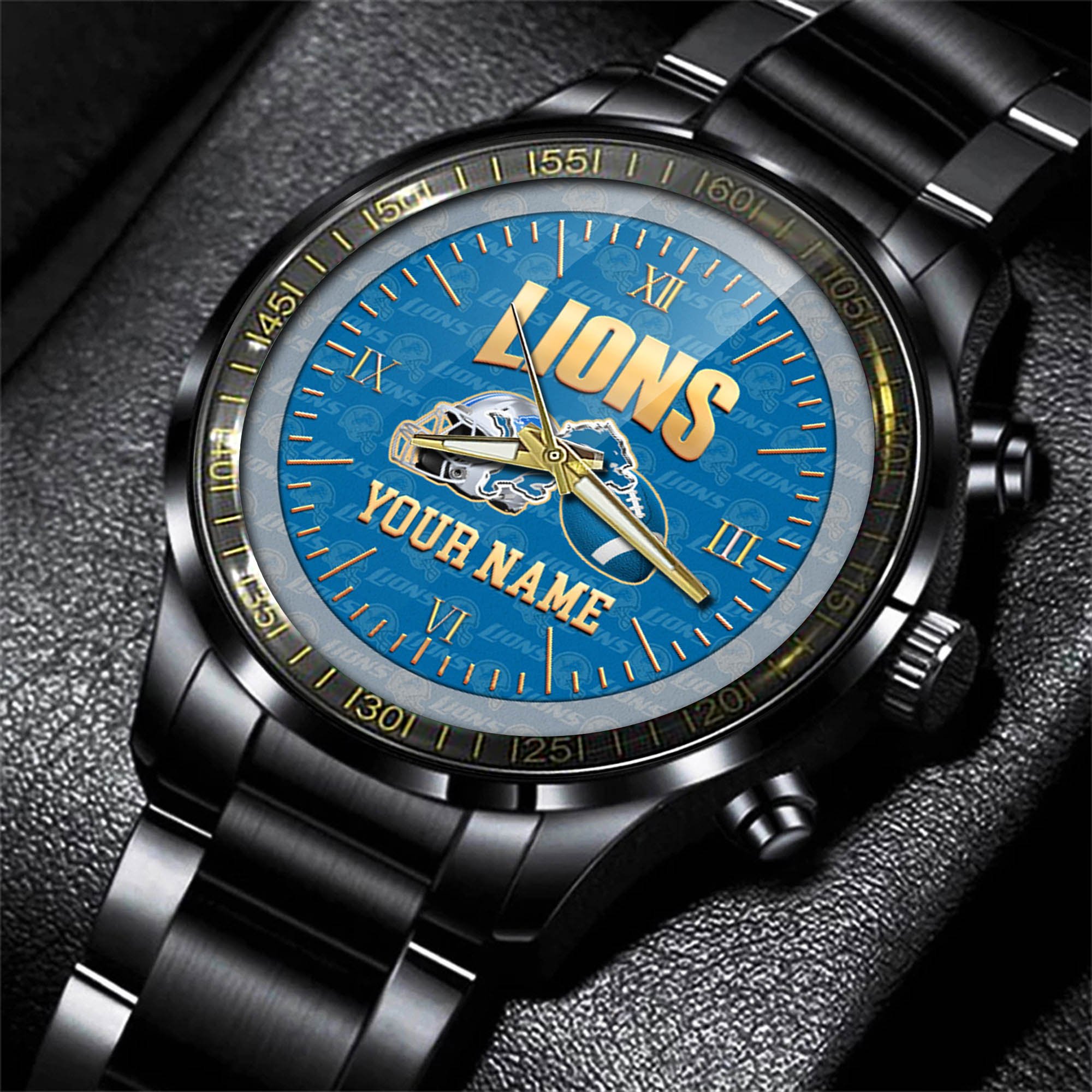 Alternative view of Detroit Lions Watch 2024 Version Personalized Your Name, Sport Watch For Fans, Sport Gifts ETHY-54417
