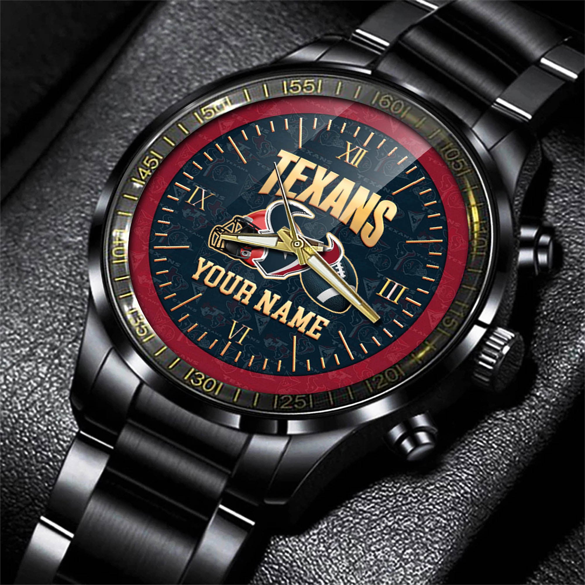Alternative view of Houston Texans Watch 2024 Version Personalized Your Name, Sport Watch For Fans, Sport Gifts ETHY-54417