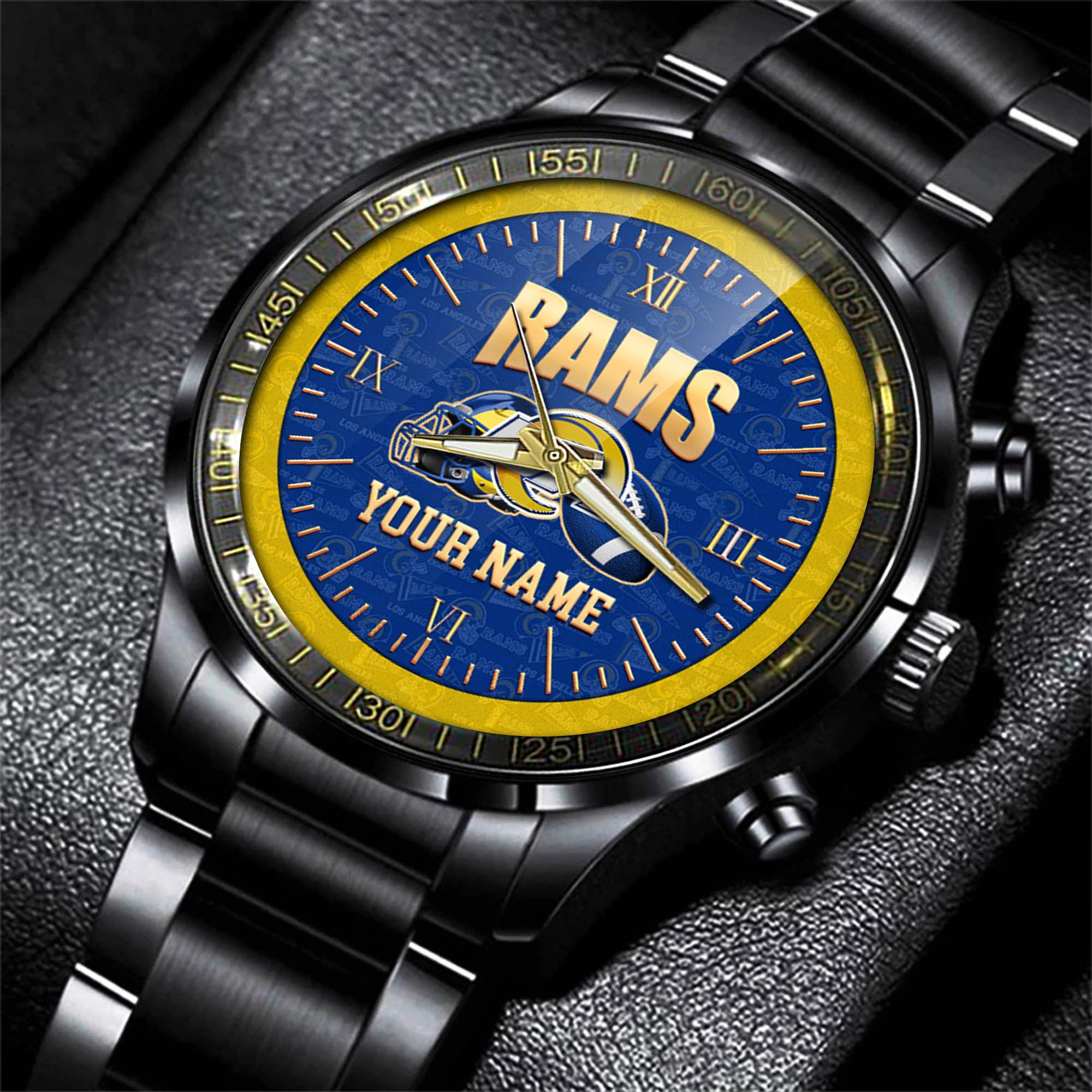 Alternative view of Los Angeles Rams Watch 2024 Version Personalized Your Name, Sport Watch For Fans, Sport Gifts ETHY-54417