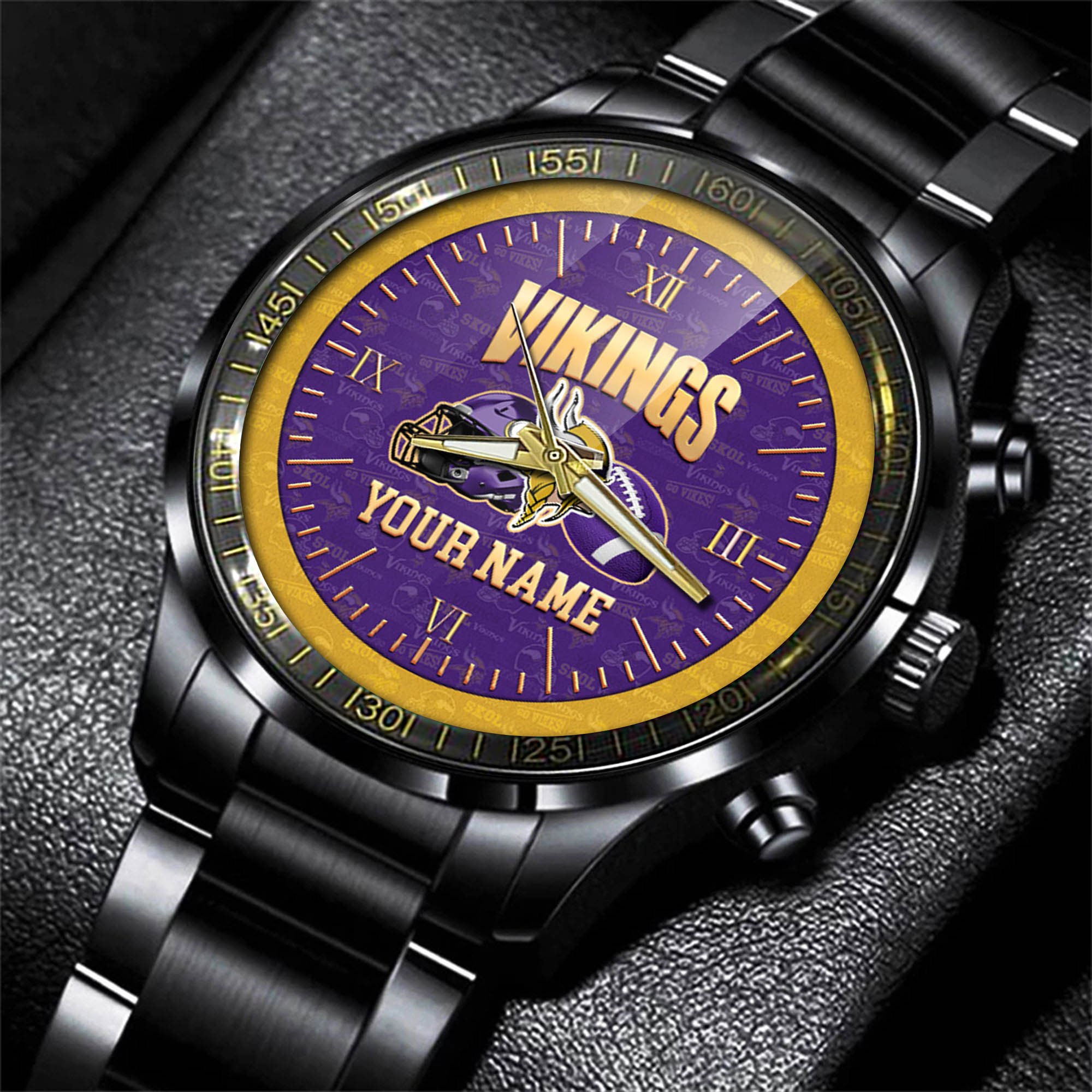 Alternative view of Minnesota Vikings Watch 2024 Version Personalized Your Name, Sport Watch For Fans, Sport Gifts ETHY-54417