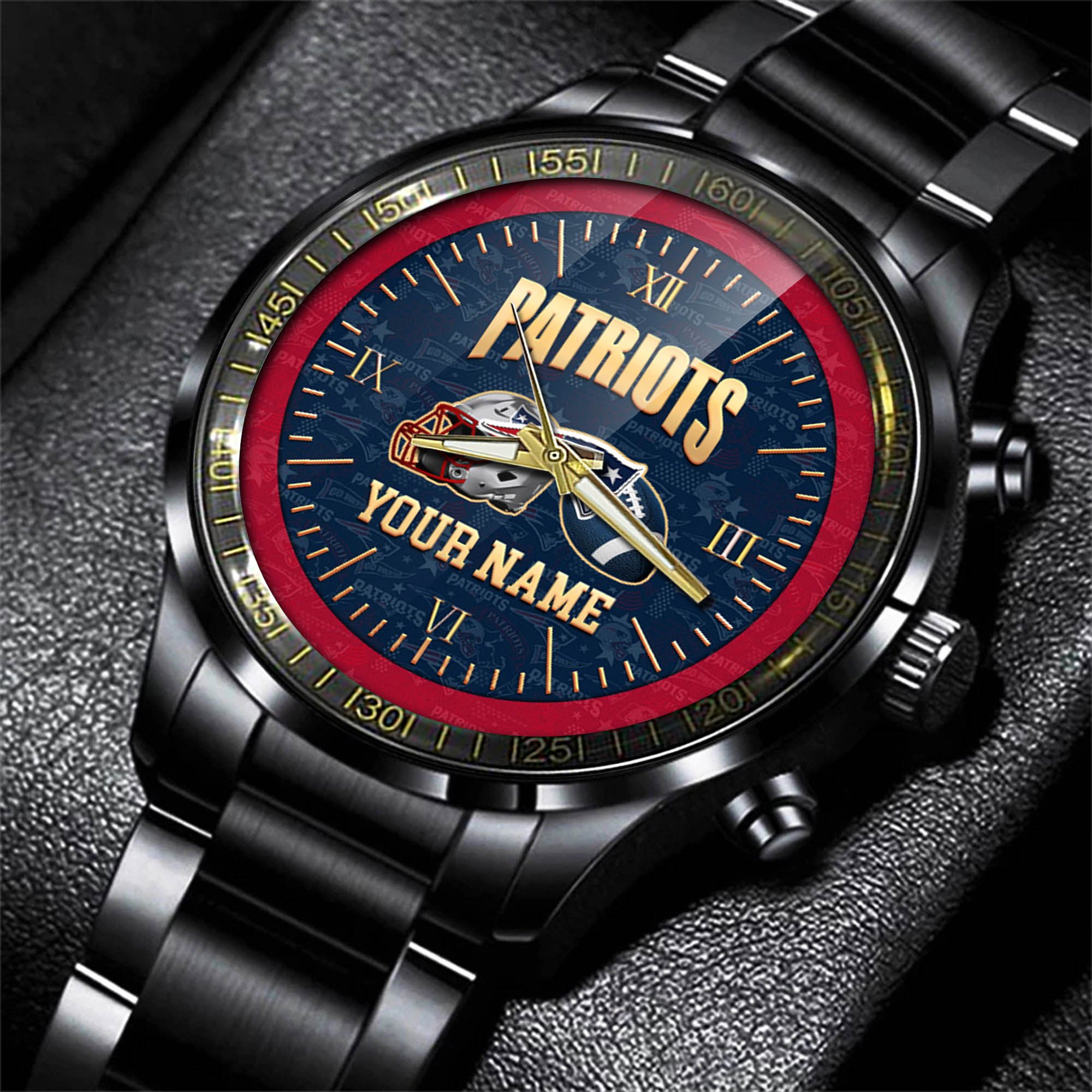 Alternative view of New England Patriots Watch 2024 Version Personalized Your Name, Sport Watch For Fans, Sport Gifts ETHY-54417