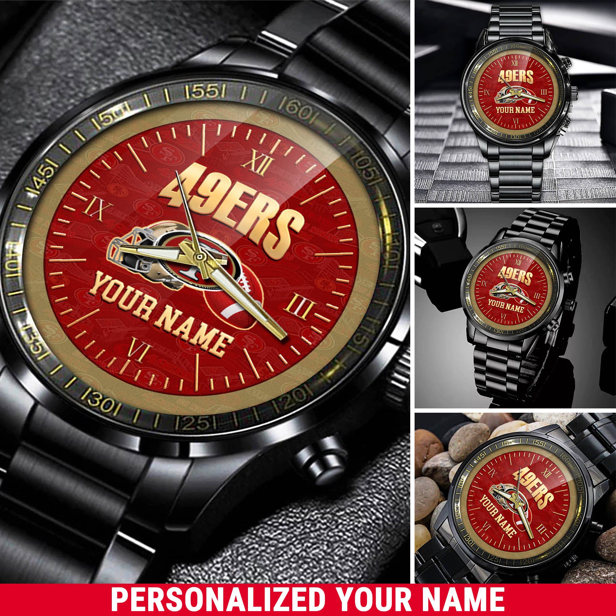 San Francisco 49ers Watch 2024 Version Personalized Your Name, Sport Watch For Fans, Sport Gifts ETHY-54417