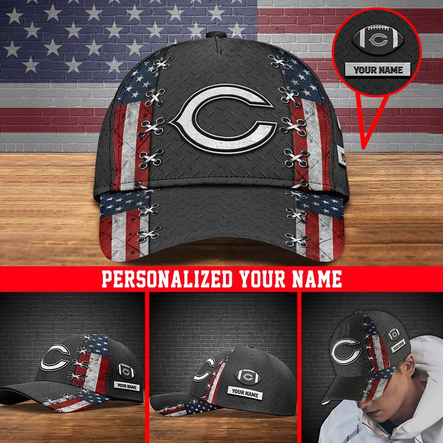 Alternative view of Chicago Bears Sport Cap 2024 Version Personalized Your Name, Sport Cap ETHY-41084