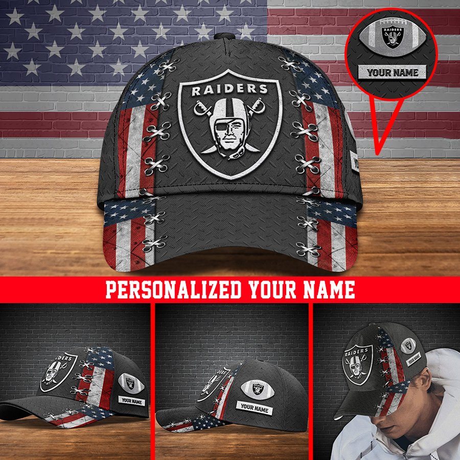 Alternative view of Las Vegas Raiders Sport Cap 2024 Version Personalized Your Name, Sport Cap ETHY-41084