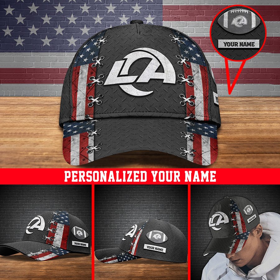 Alternative view of Los Angeles Rams Sport Cap 2024 Version Personalized Your Name, Sport Cap ETHY-41084