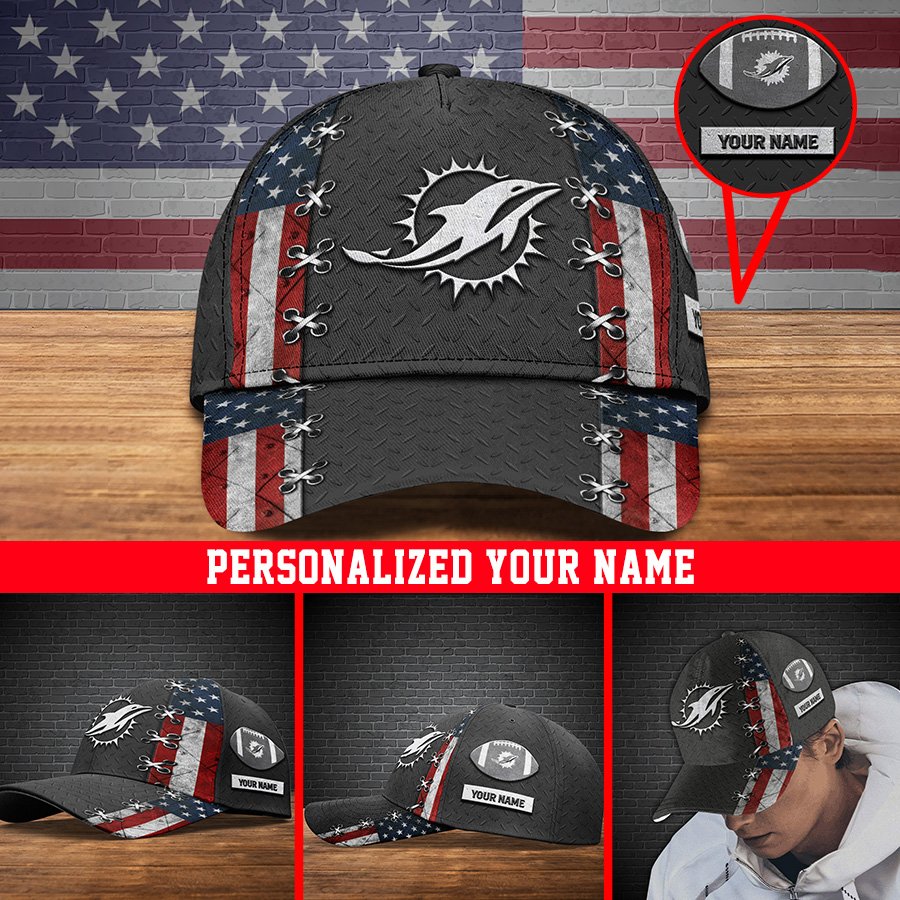 Alternative view of Miami Dolphins Sport Cap 2024 Version Personalized Your Name, Sport Cap ETHY-41084