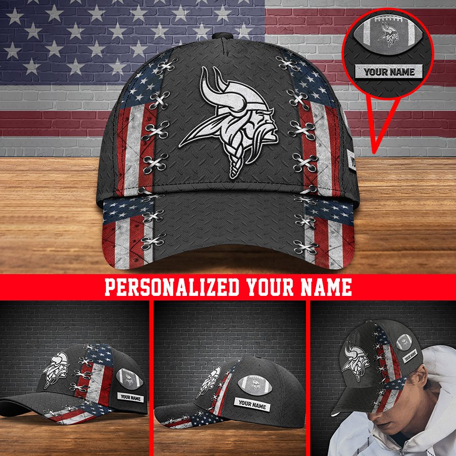 Alternative view of Minnesota Vikings Sport Cap 2024 Version Personalized Your Name, Sport Cap ETHY-41084