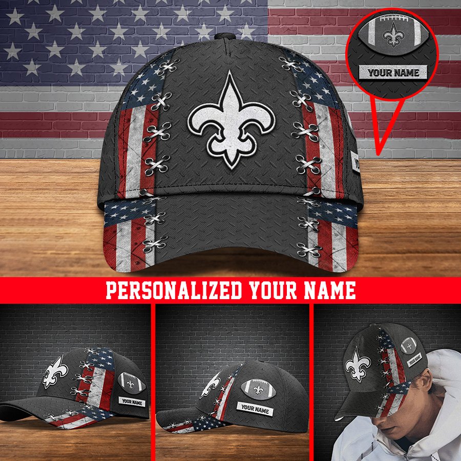 Alternative view of New Orleans Saints Sport Cap 2024 Version Personalized Your Name, Sport Cap ETHY-41084