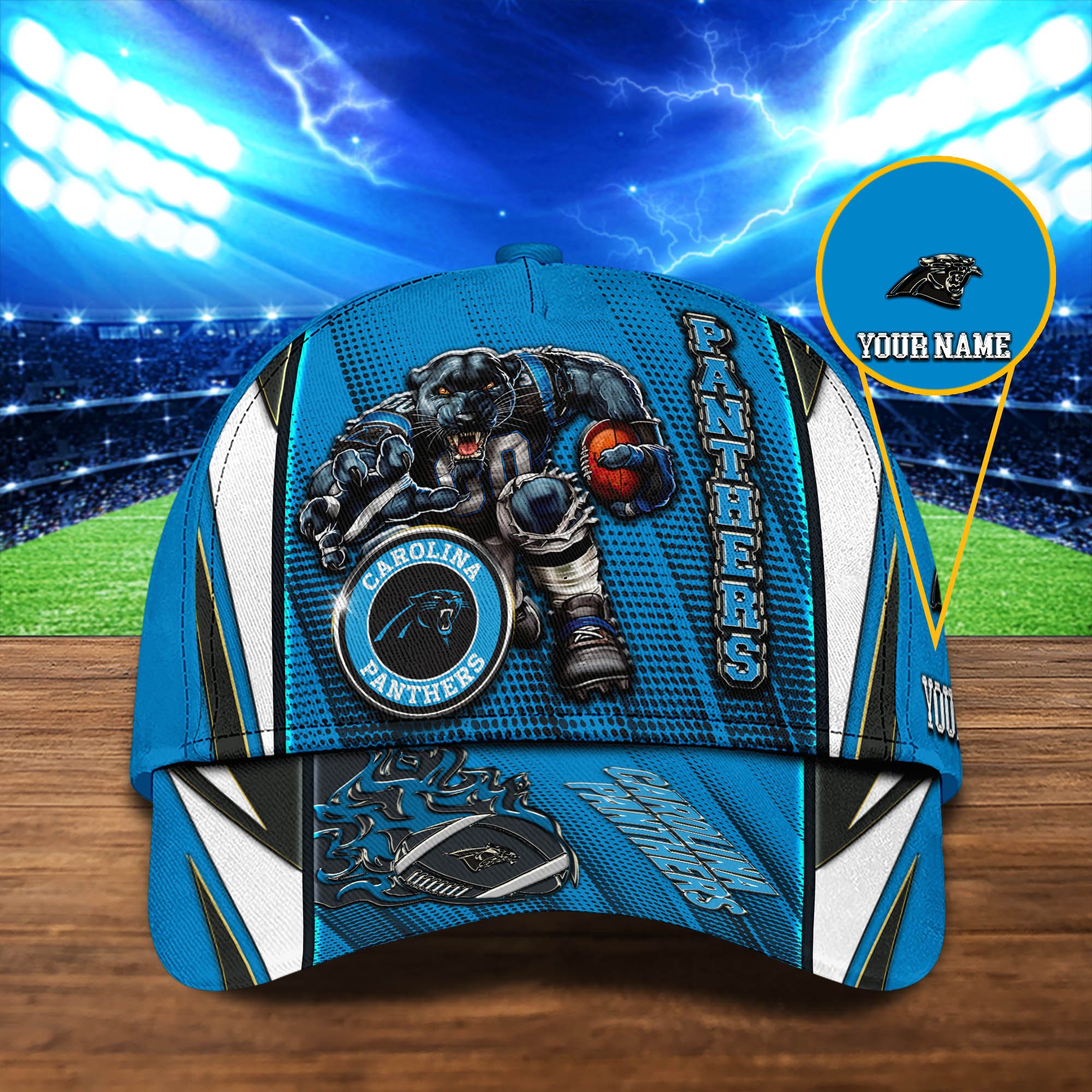 Carolina Panthers Cap 2024 Version Personalized Your Name, Sport Cap, Sport Gifts ETHY-48745