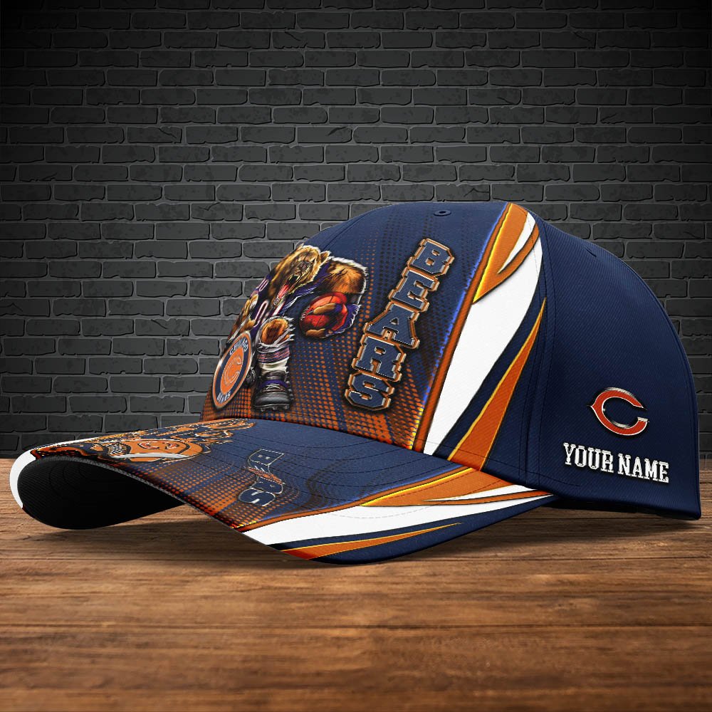 Alternative view of Chicago Bears Cap 2024 Version Personalized Your Name, Sport Cap, Sport Gifts ETHY-48745
