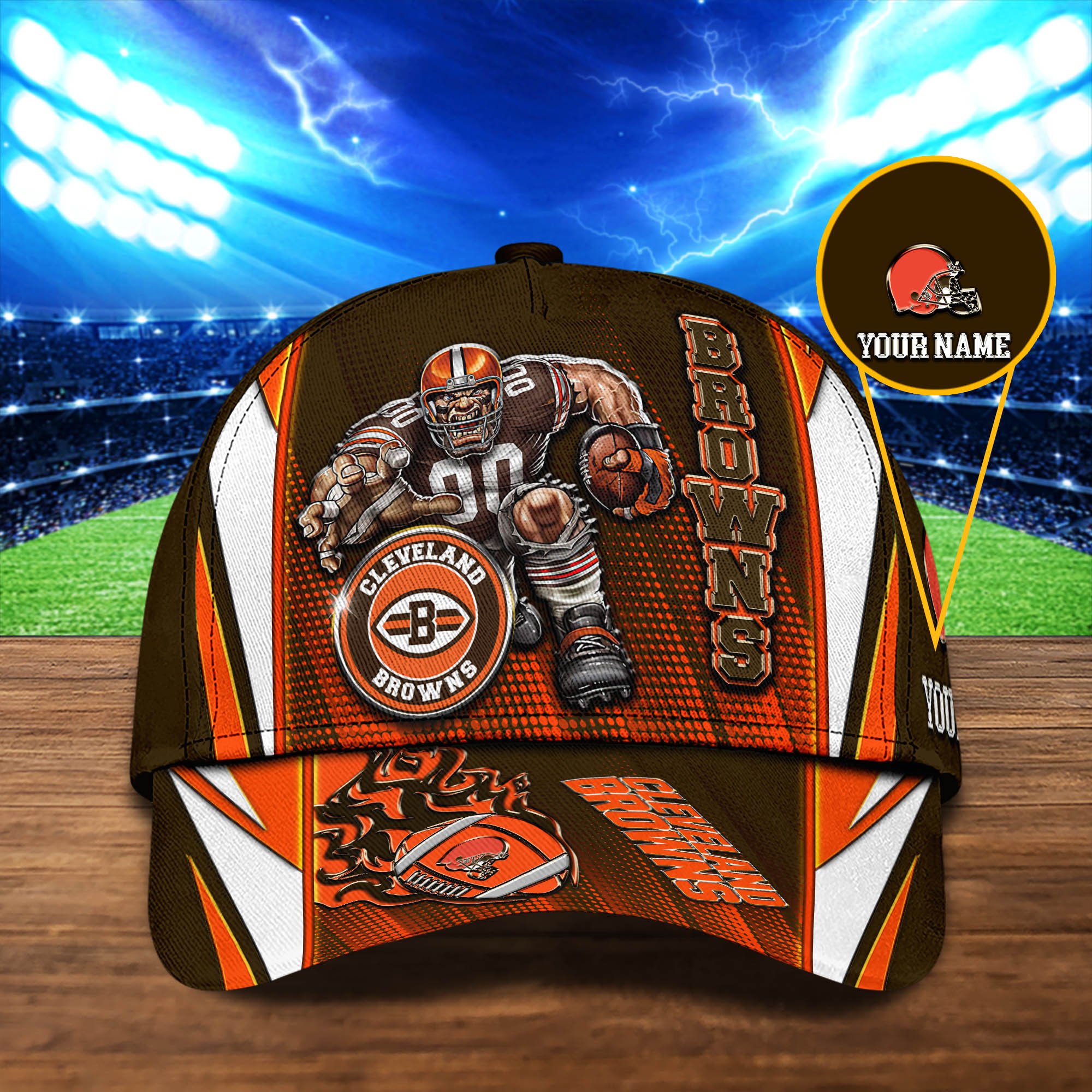 Cleveland Browns Cap 2024 Version Personalized Your Name, Sport Cap, Sport Gifts ETHY-48745