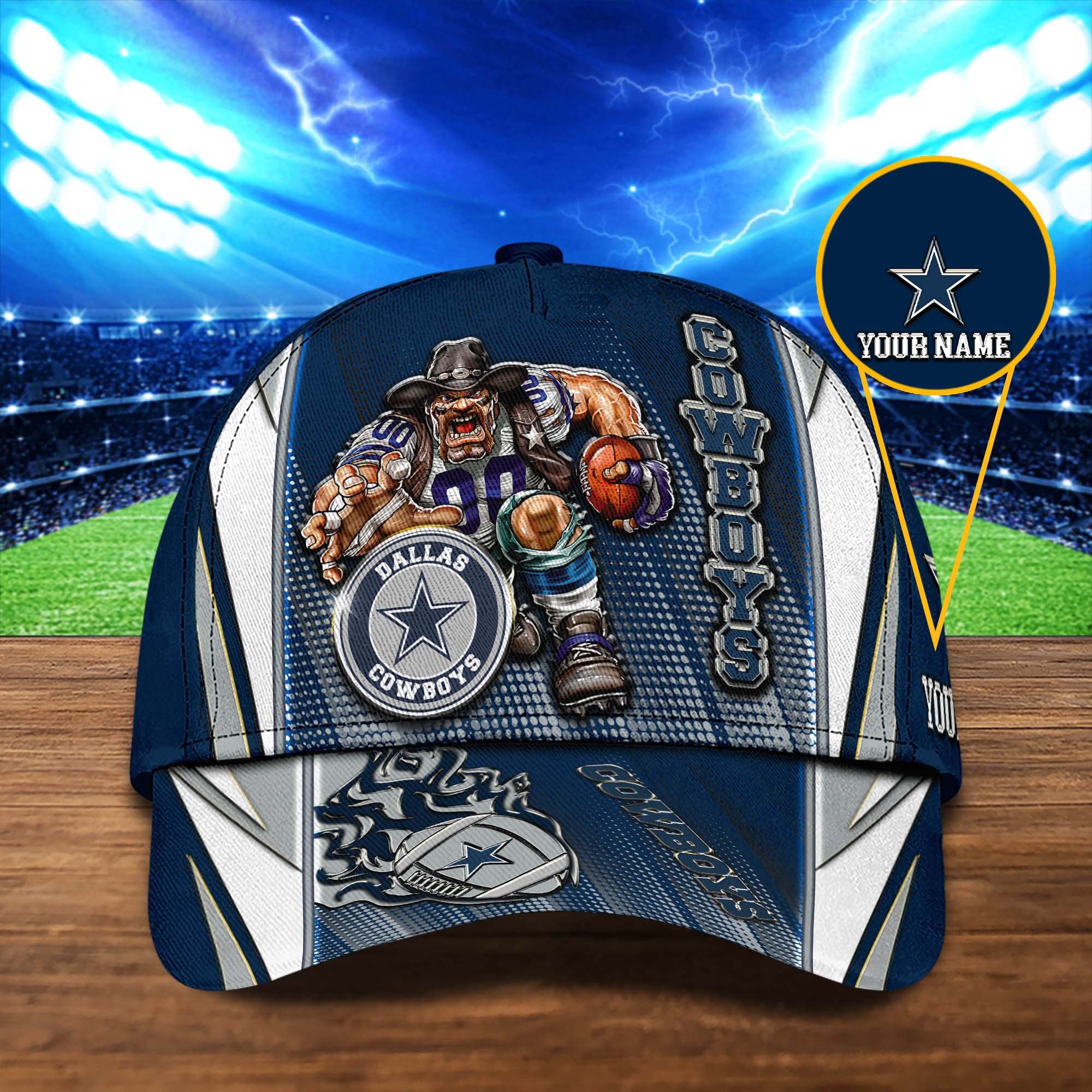 Dallas Cowboys Cap 2024 Version Personalized Your Name, Sport Cap, Sport Gifts ETHY-48745
