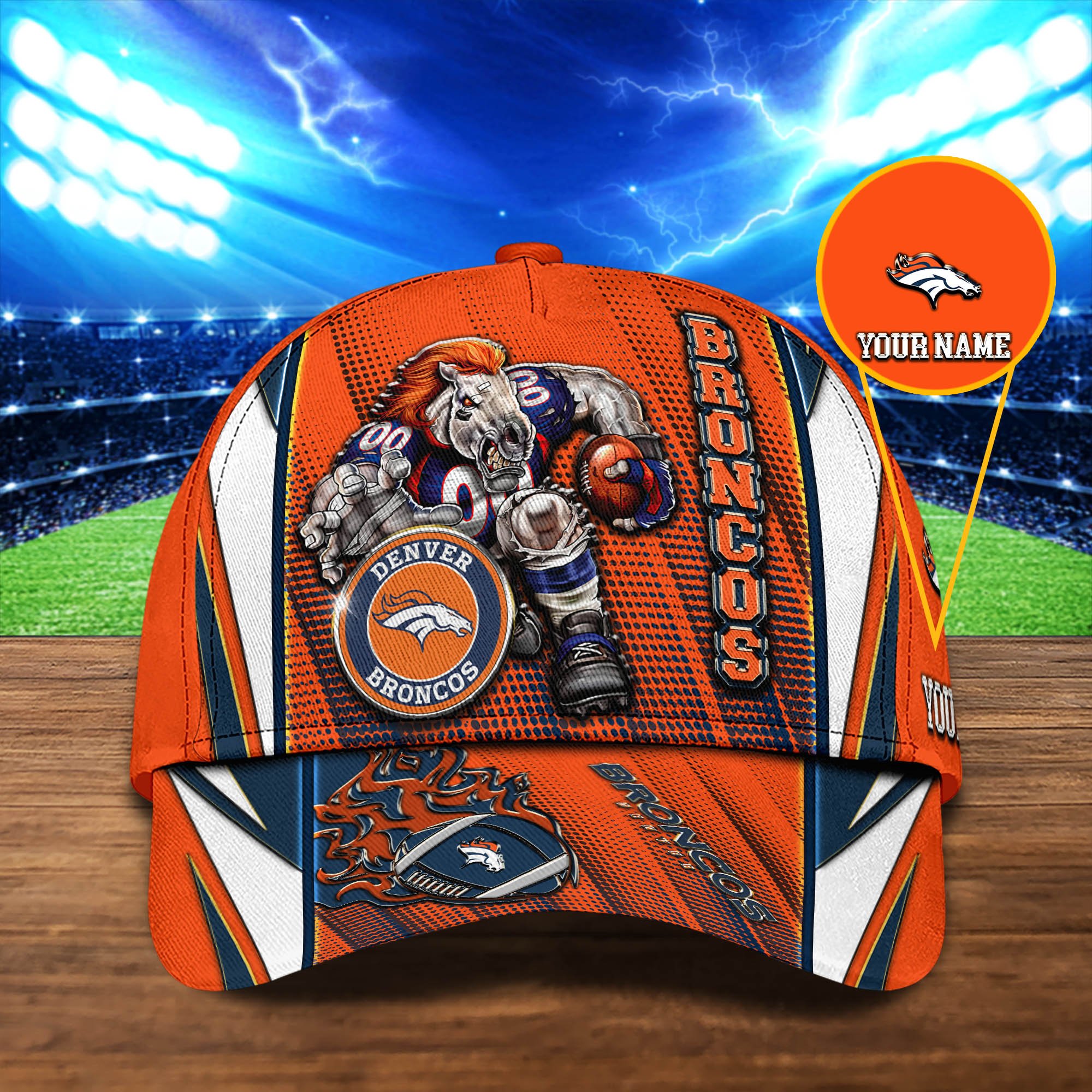 Denver Broncos Cap 2024 Version Personalized Your Name, Sport Cap, Sport Gifts ETHY-48745