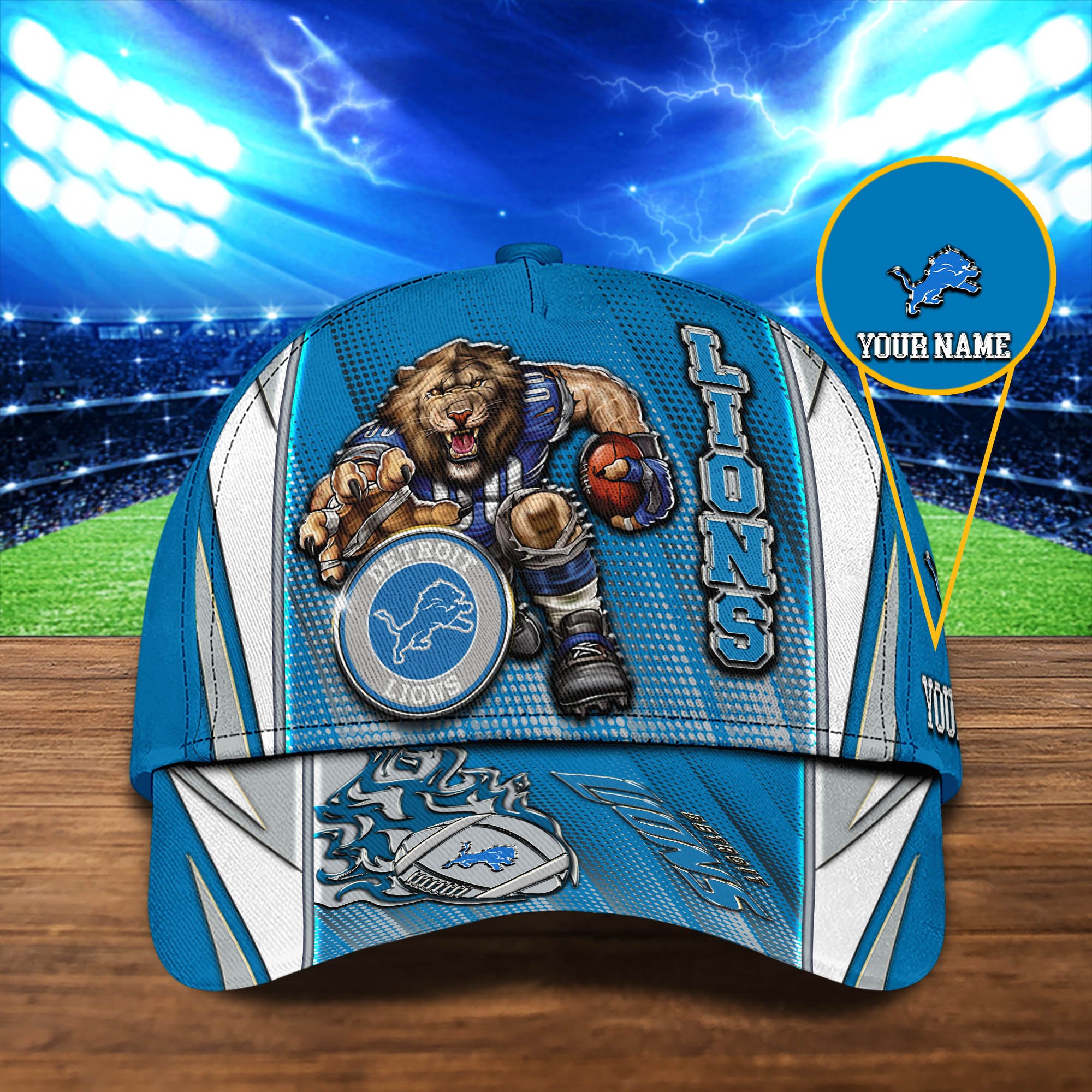Detroit Lions Cap 2024 Version Personalized Your Name, Sport Cap, Sport Gifts ETHY-48745