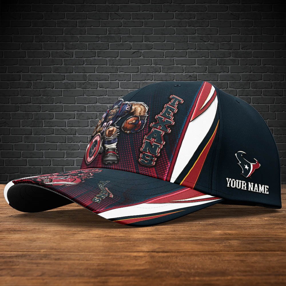 Alternative view of Houston Texans Cap 2024 Version Personalized Your Name, Sport Cap, Sport Gifts ETHY-48745