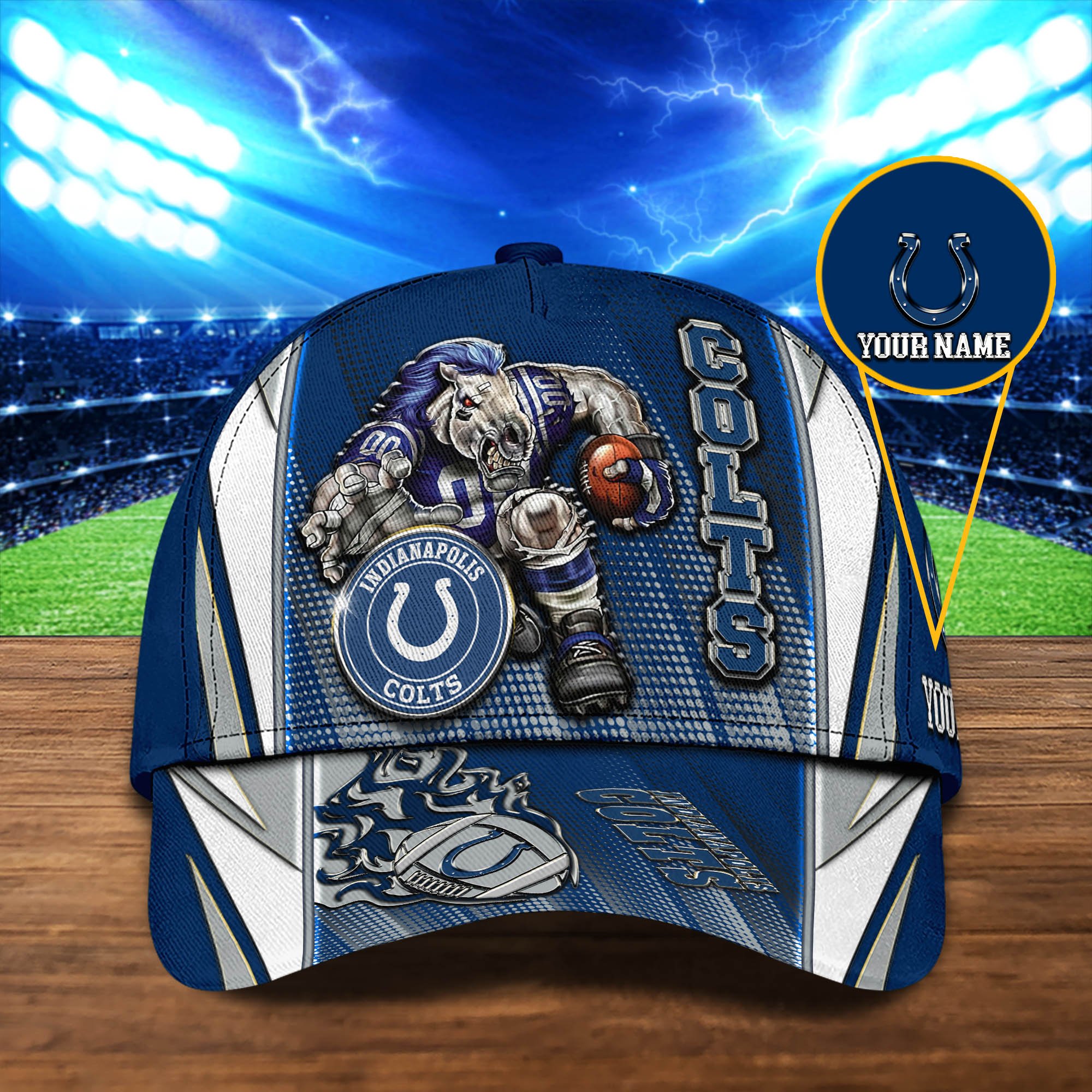 Indianapolis Colts Cap 2024 Version Personalized Your Name, Sport Cap, Sport Gifts ETHY-48745