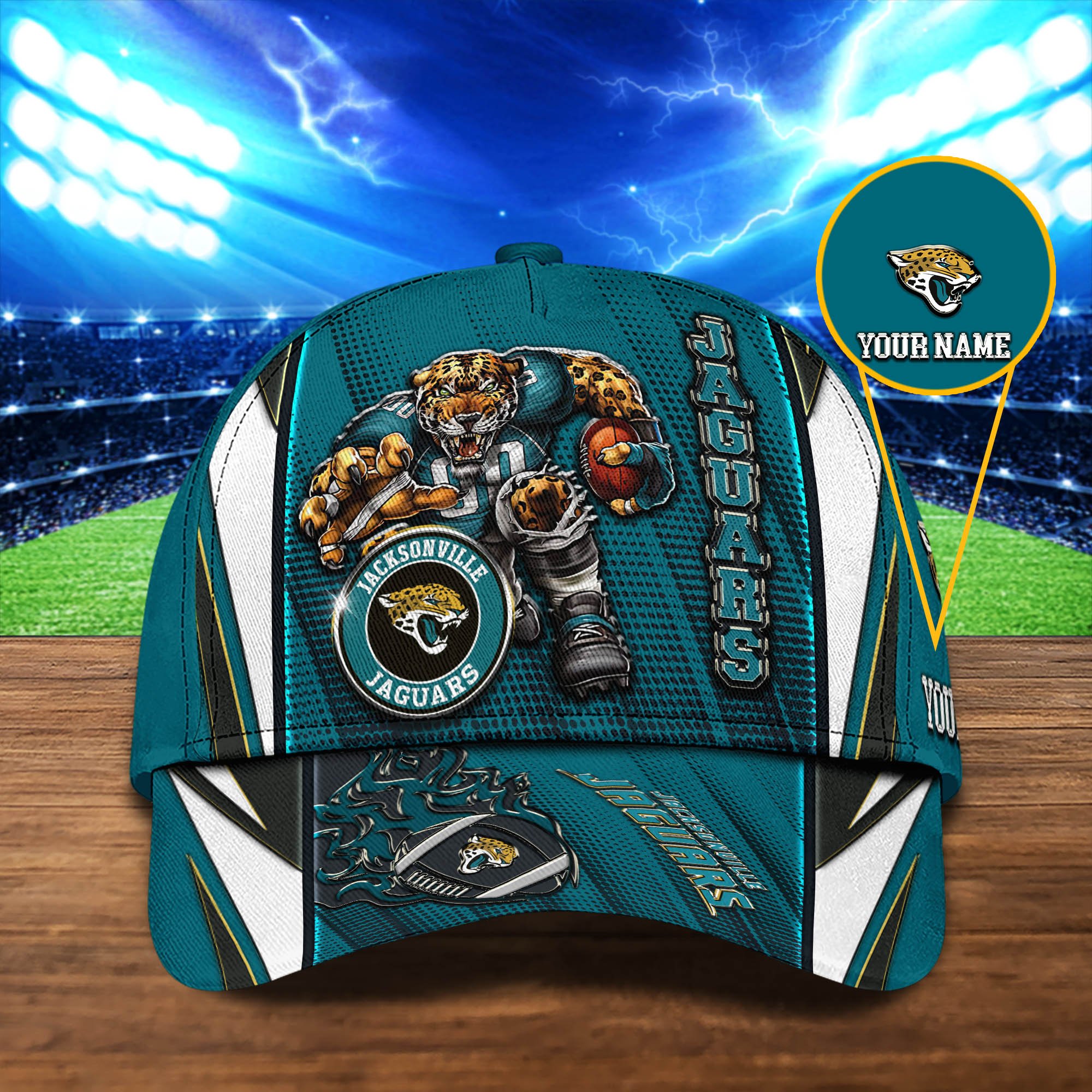 Jacksonville Jaguars Cap 2024 Version Personalized Your Name, Sport Cap, Sport Gifts ETHY-48745