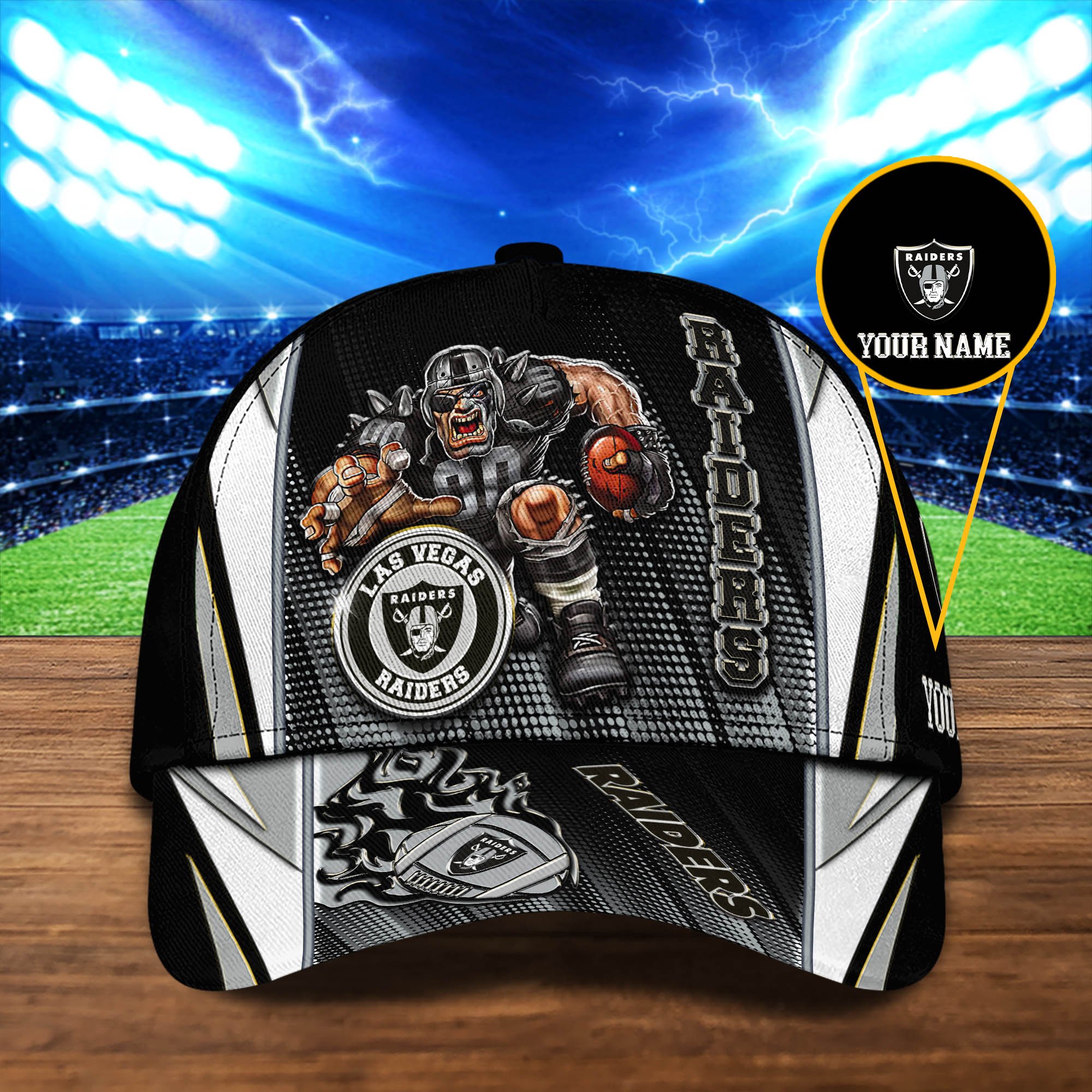 Las Vegas Raiders Cap 2024 Version Personalized Your Name, Sport Cap, Sport Gifts ETHY-48745