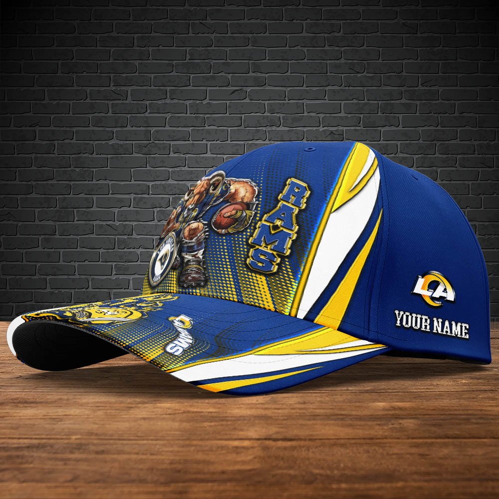 Alternative view of Los Angeles Rams Cap 2024 Version Personalized Your Name, Sport Cap, Sport Gifts ETHY-48745