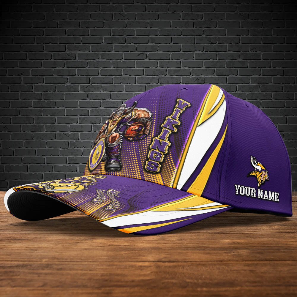 Alternative view of Minnesota Vikings Cap 2024 Version Personalized Your Name, Sport Cap, Sport Gifts ETHY-48745