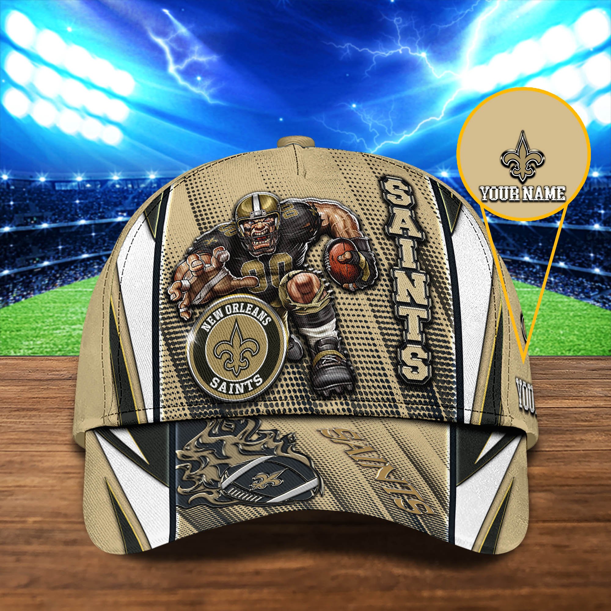 New Orleans Saints Cap 2024 Version Personalized Your Name, Sport Cap, Sport Gifts ETHY-48745