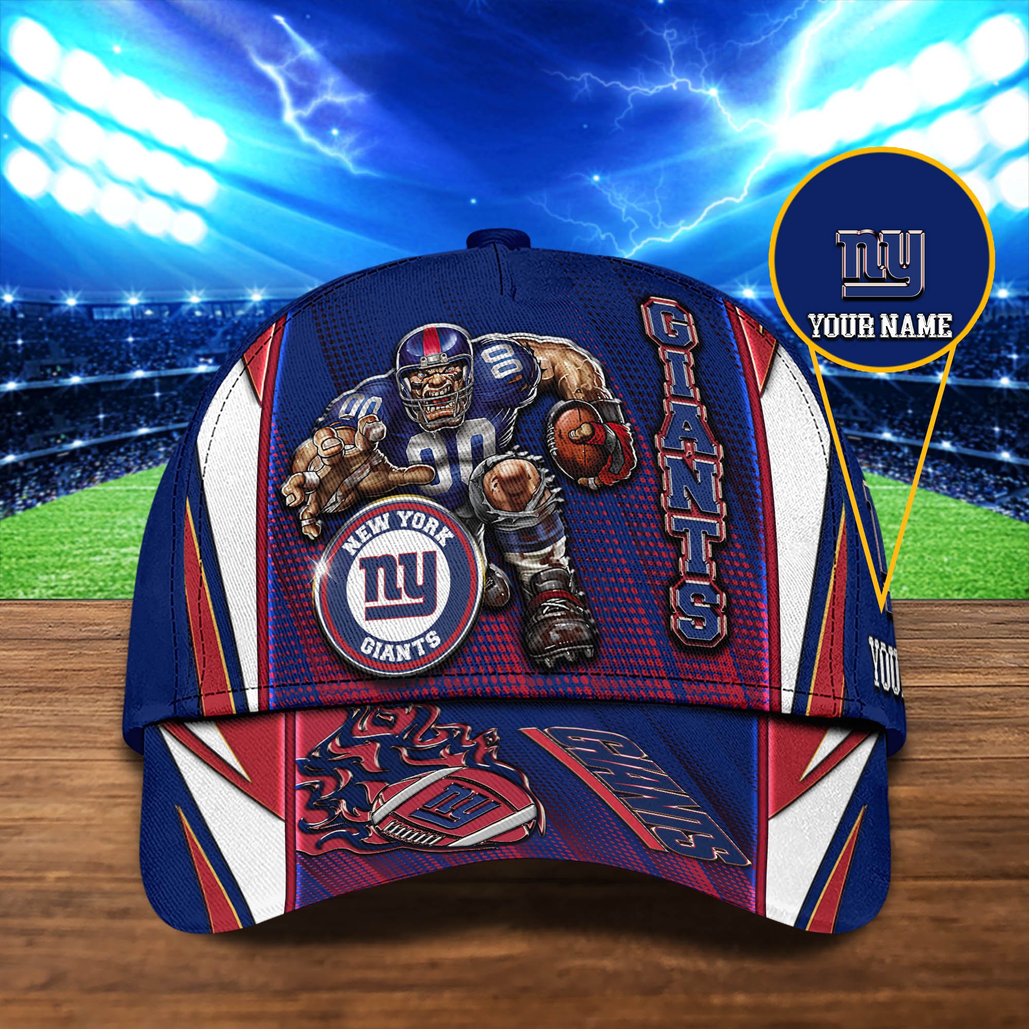 New York Giants Cap 2024 Version Personalized Your Name, Sport Cap, Sport Gifts ETHY-48745