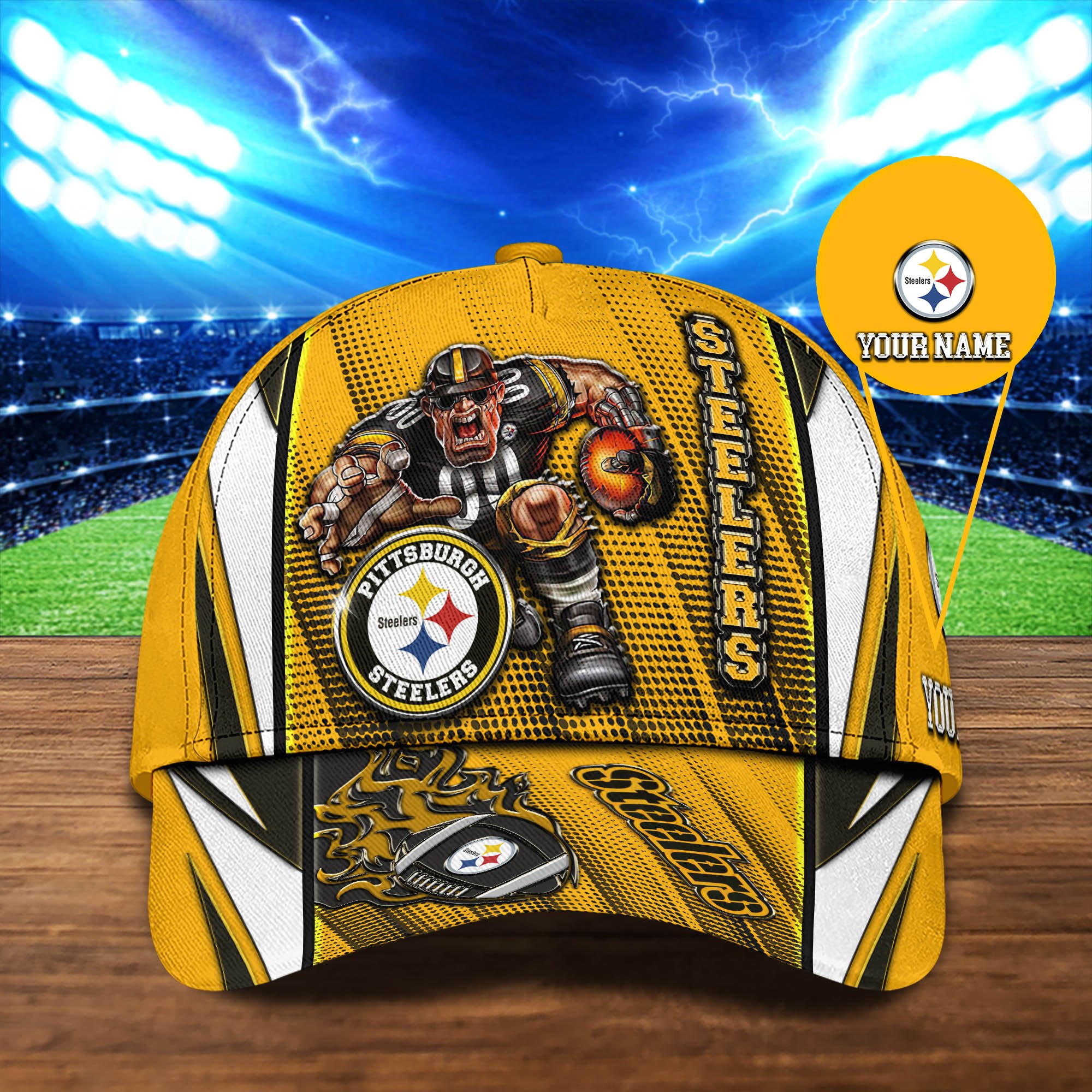 Pittsburgh Steelers Cap 2024 Version Personalized Your Name, Sport Cap, Sport Gifts ETHY-48745