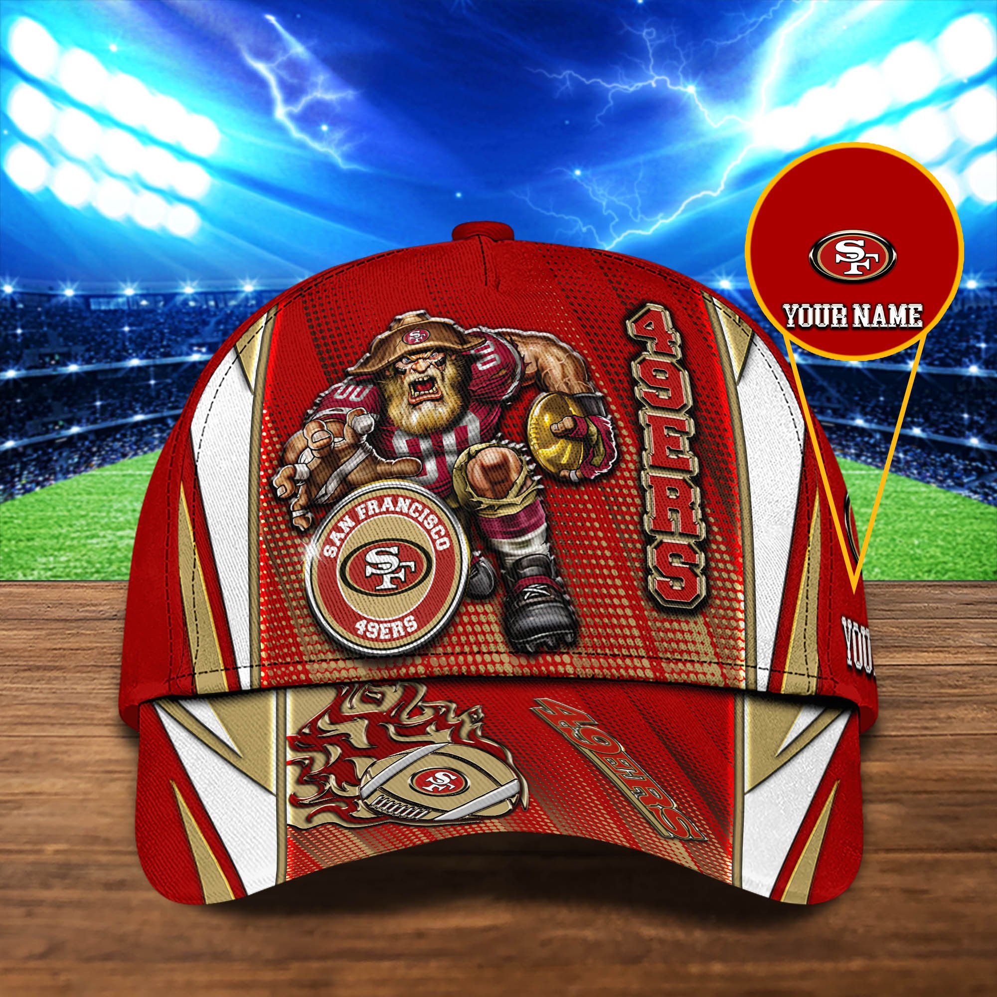 San Francisco 49ers Cap 2024 Version Personalized Your Name, Sport Cap, Sport Gifts ETHY-48745