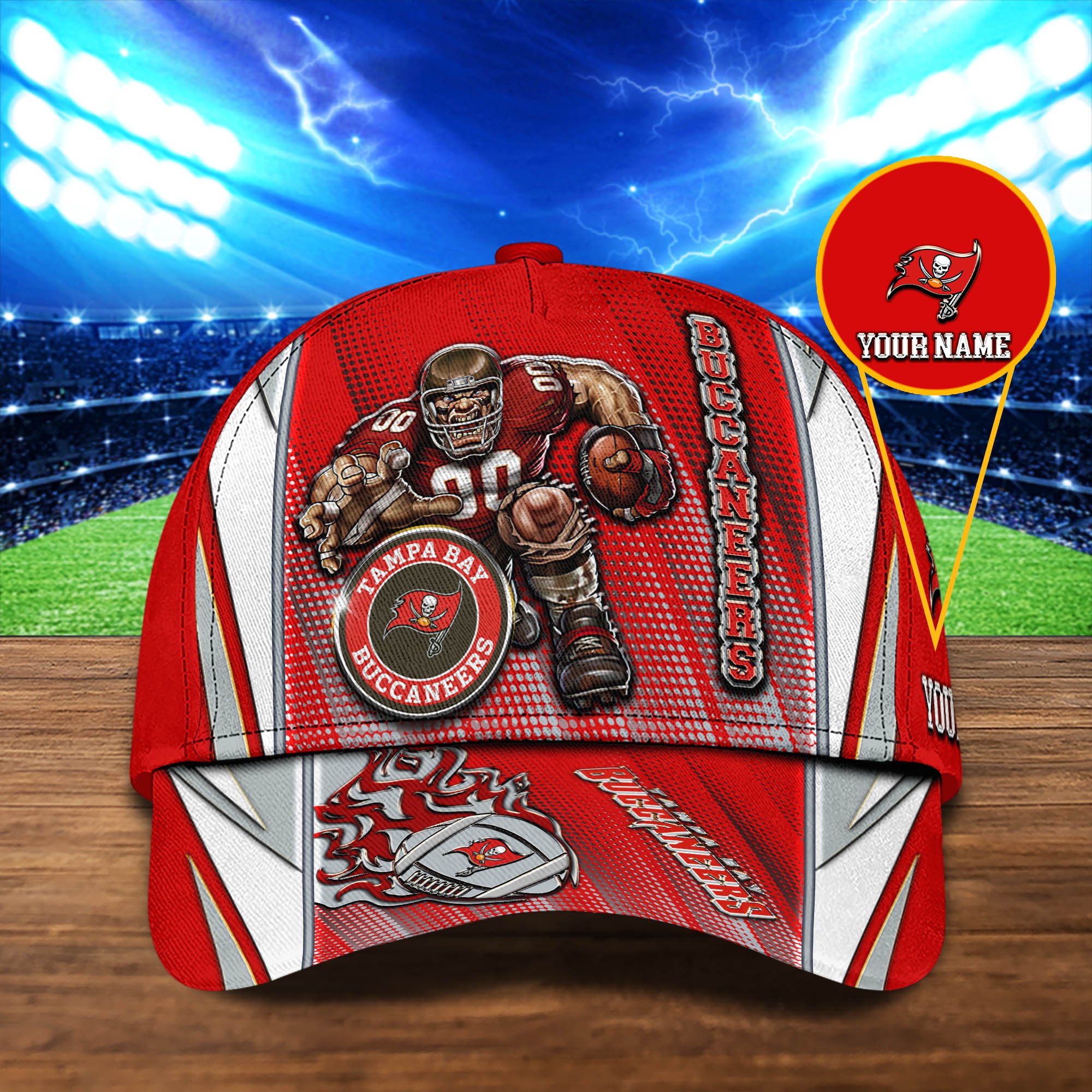 Tampa Bay Buccaneers Cap 2024 Version Personalized Your Name, Sport Cap, Sport Gifts ETHY-48745