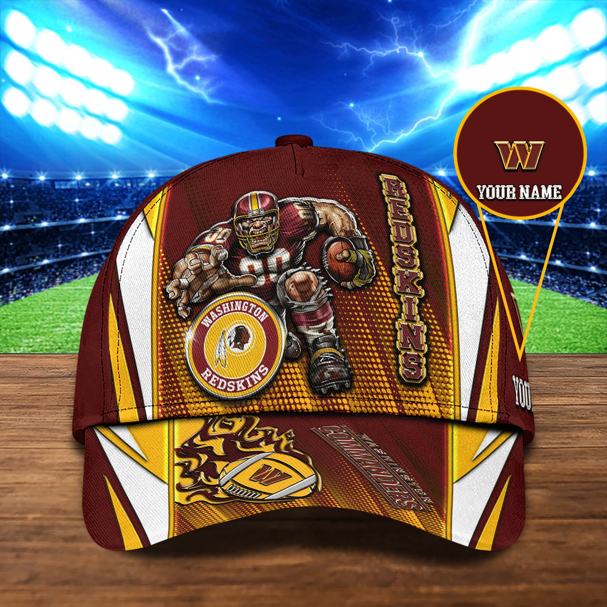 Washington Commanders Cap 2024 Version Personalized Your Name, Sport Cap, Sport Gifts ETHY-48745
