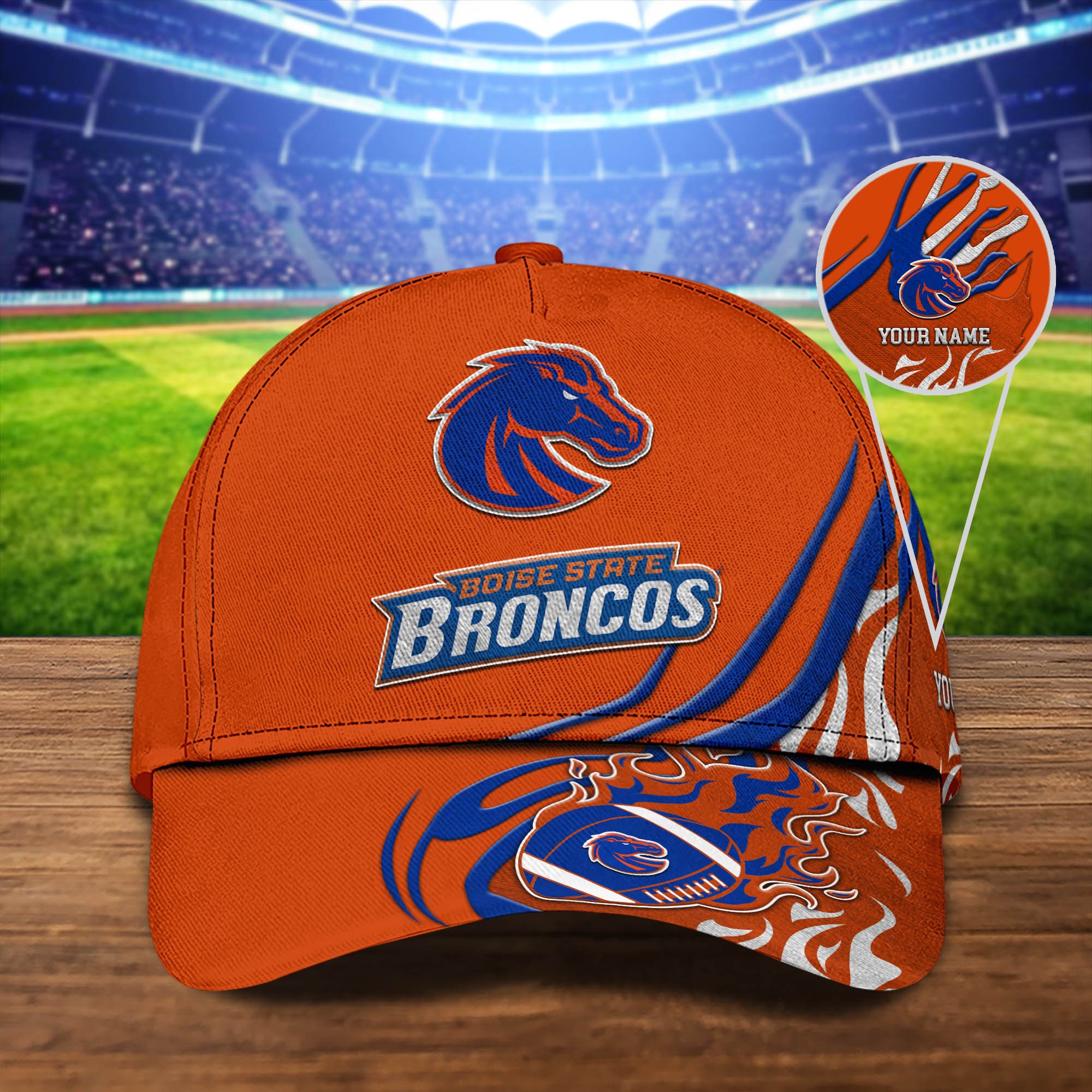 Boise State Broncos Sport Cap 2024 Version Personalized Your Name, Football Team Cap, Fan Gifts ETHY-51954