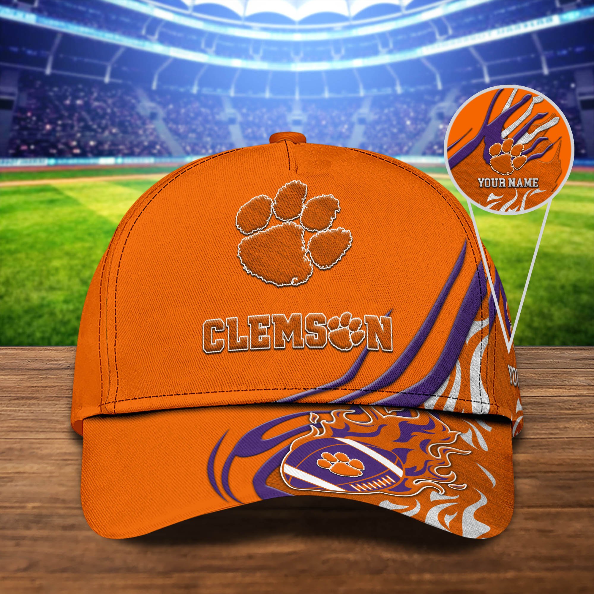 Clemson Tigers Sport Cap 2024 Version Personalized Your Name, Football Team Cap, Fan Gifts ETHY-51954