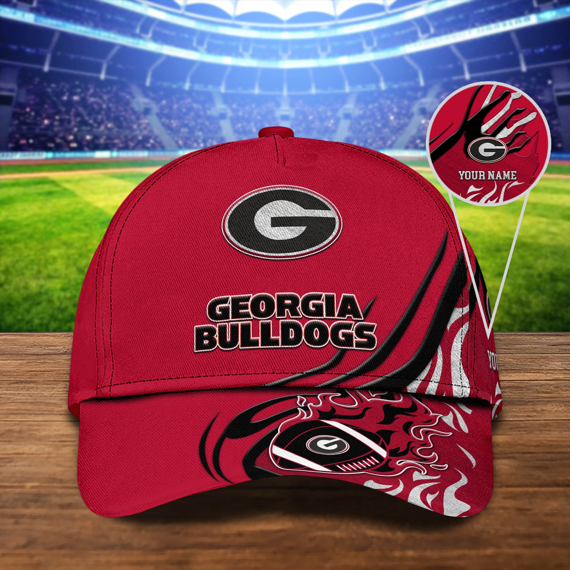 Georgia Bulldogs Sport Cap 2024 Version Personalized Your Name, Football Team Cap, Fan Gifts ETHY-51954