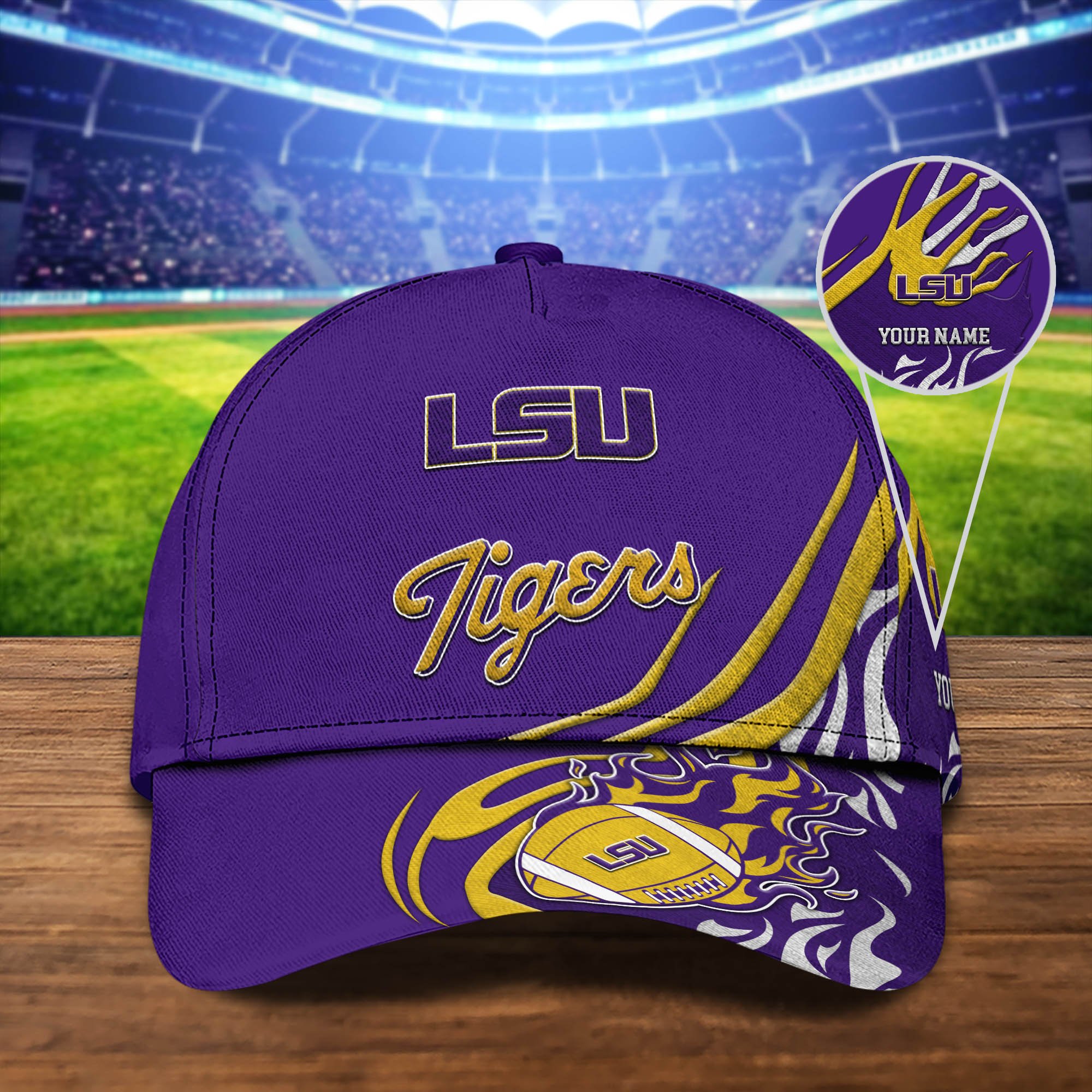 LSU TIGERS Sport Cap 2024 Version Personalized Your Name, Football Team Cap, Fan Gifts ETHY-51954