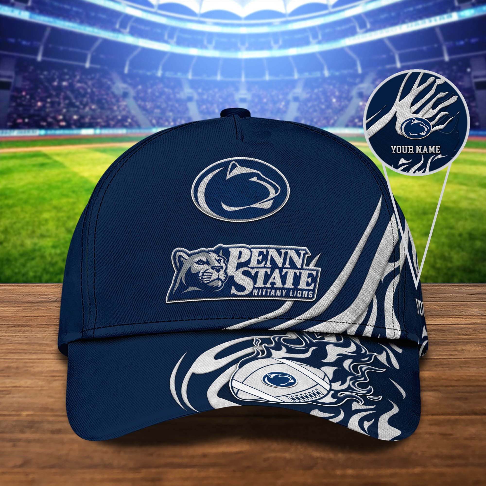 Penn State Nittany Lions Sport Cap 2024 Version Personalized Your Name, Football Team Cap, Fan Gifts ETHY-51954