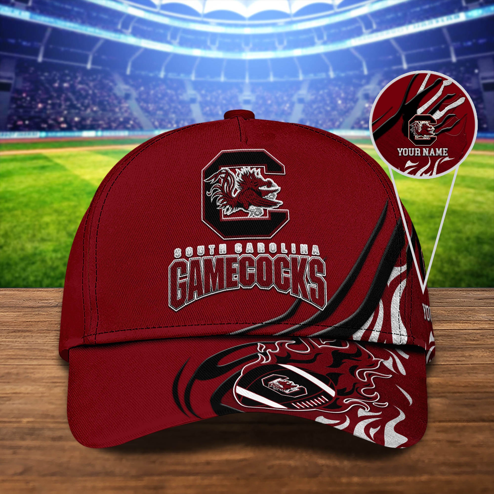 South Carolina Gamecocks Sport Cap 2024 Version Personalized Your Name, Football Team Cap, Fan Gifts ETHY-51954